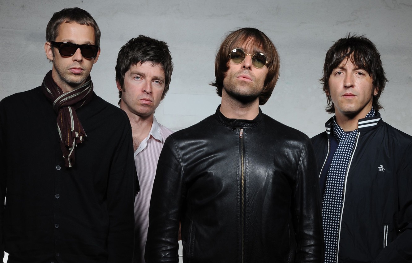 Wallpaper group, rock, Oasis, Noel Gallagher, Liam Gallagher image for desktop, section музыка
