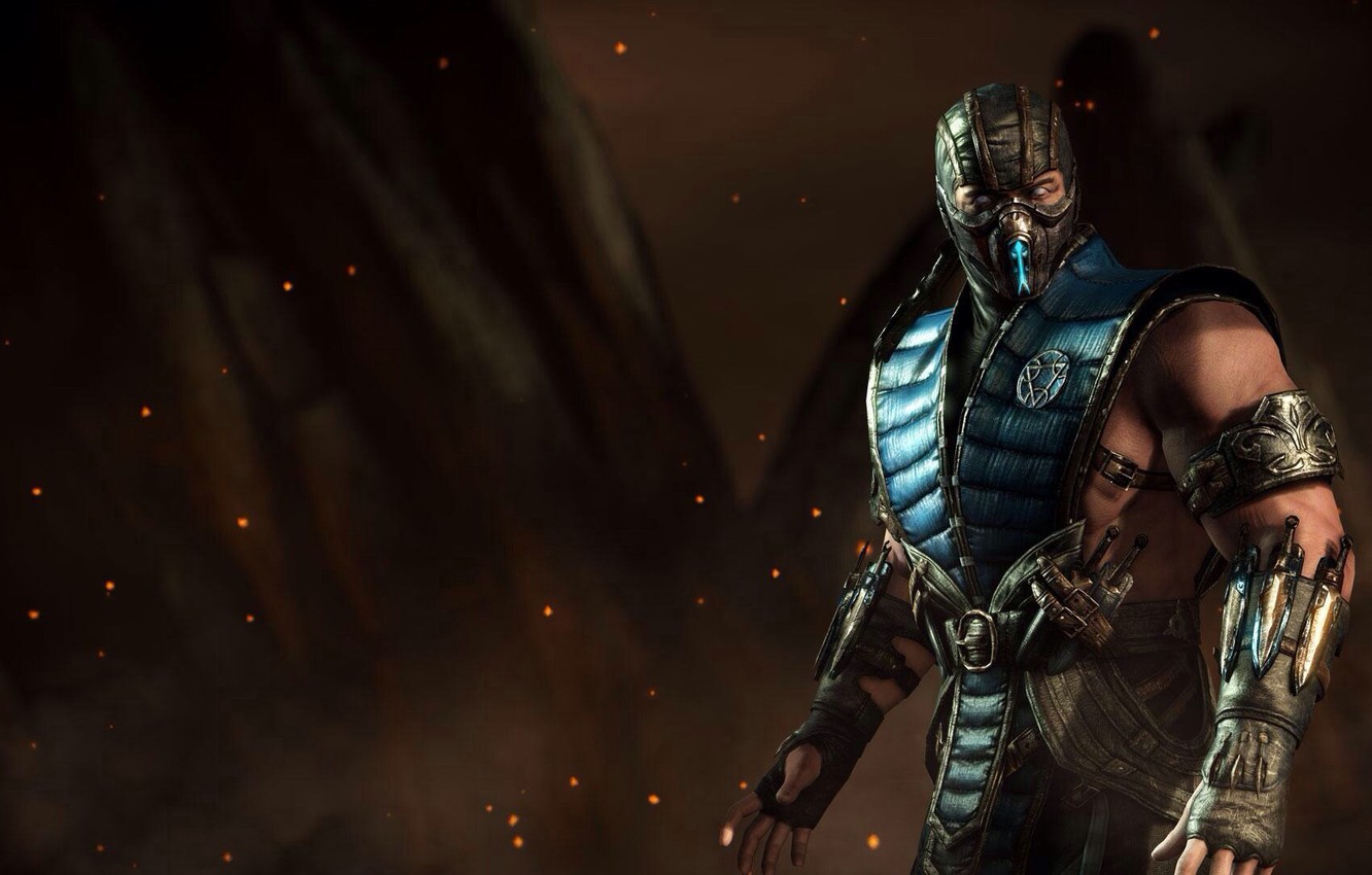Wallpaper Fighter, Ninja, Sub Zero, Sub Zero, Mortal Kombat X, Mortal Kombat For Desktop, Section игры