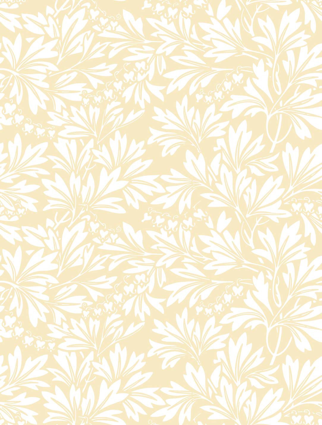Cole & Son Dialytra 88 11046 Wallpaper. White Soft Yellow