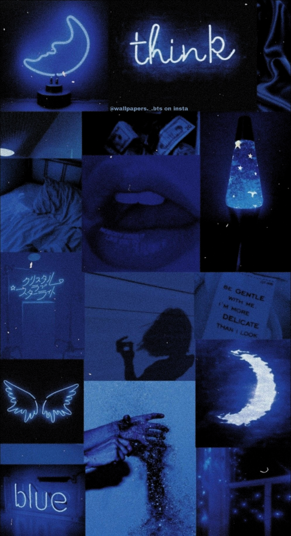 Aesthetic Black And Blue Wallpaper