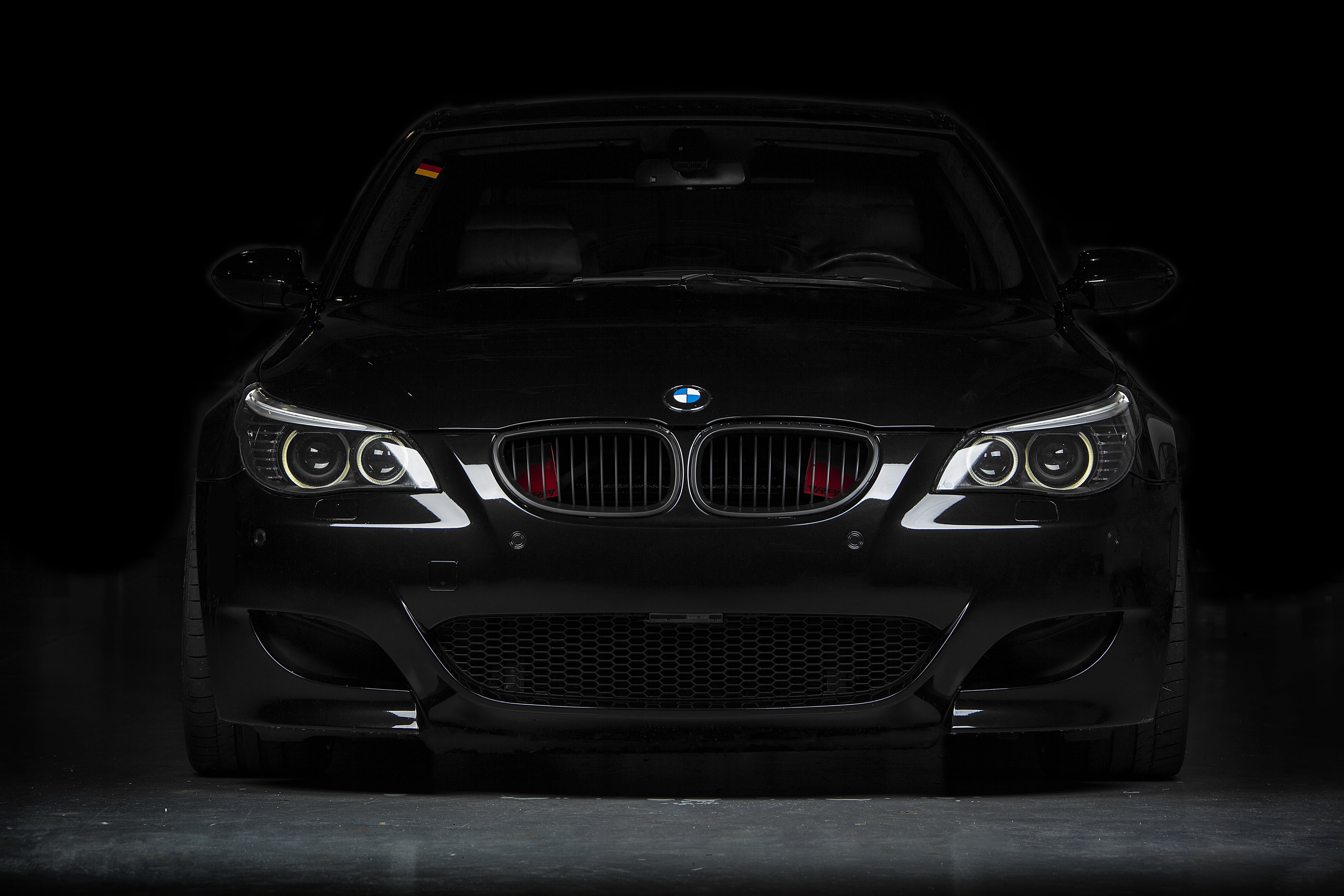 HD Wallpaper: Black BMW 5 Series, The Front, E60, Car, Land Vehicle, Sports Car