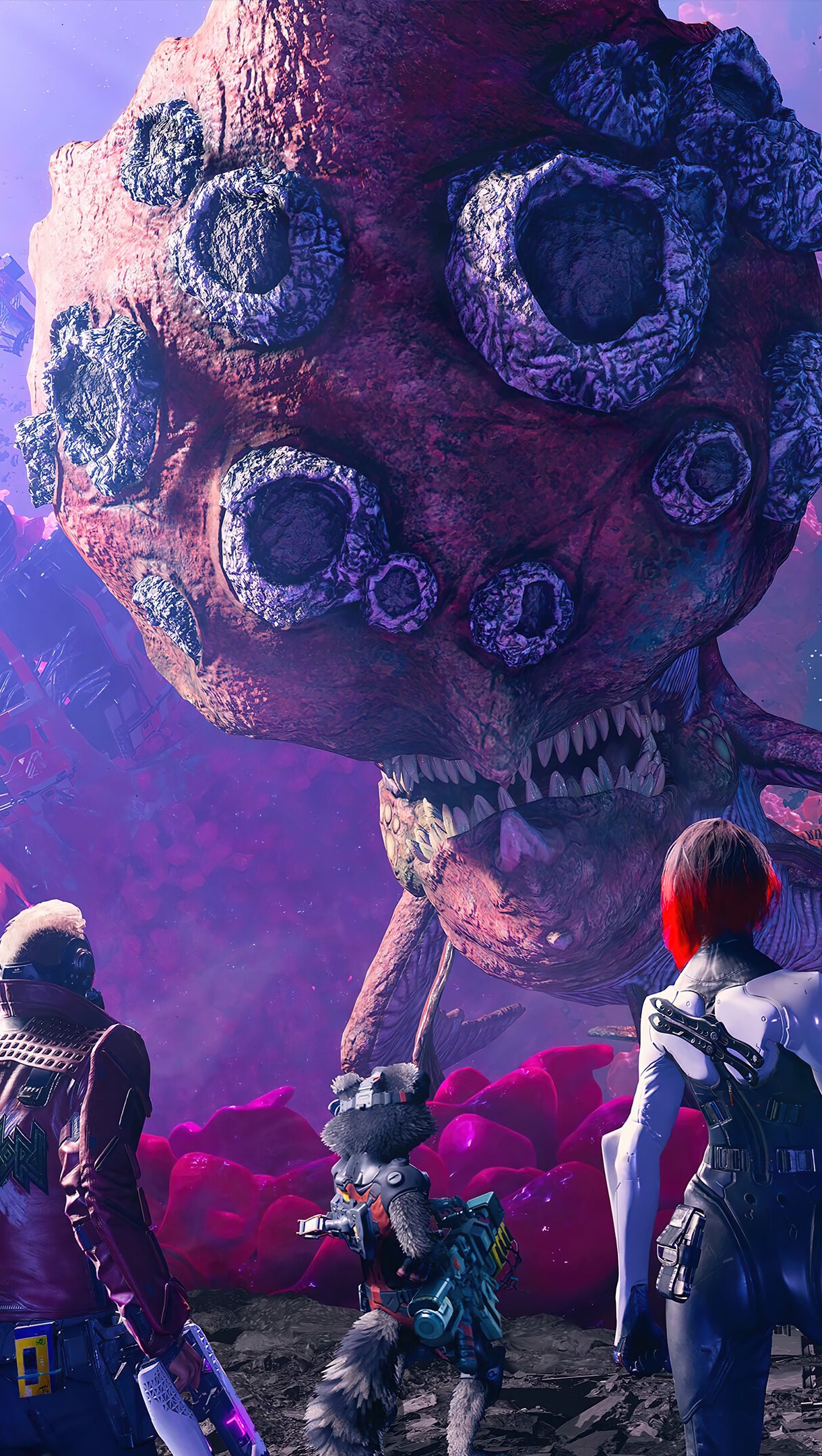 Characters from Guardians of the galaxy Game Wallpaper 4k Ultra HD