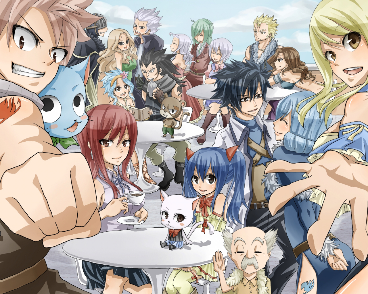 Free download Free download Fairy Tail Wallpaper Desktop Background for HD [1280x1024] for your Desktop, Mobile & Tablet. Explore Group Fairy Tail iPhone Wallpaper. Fairy Tail Group Wallpaper, Fairy