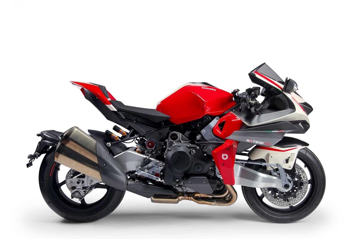 Born Again Bimota Launches Hub Steered Tesi Based On The Kawasaki H2