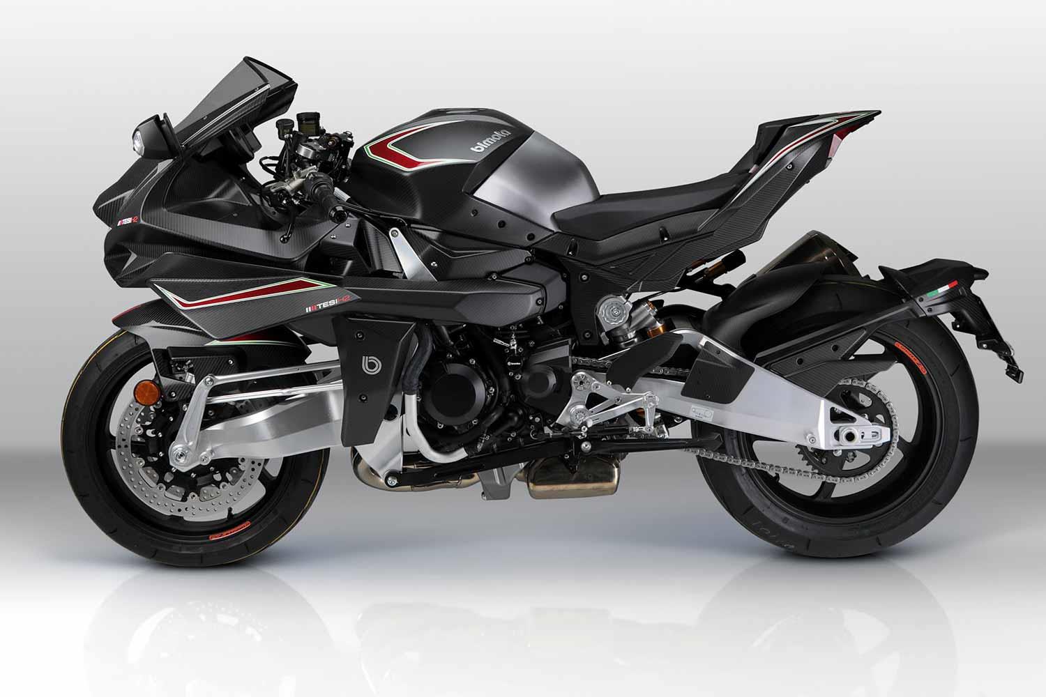 Supercharged Stealth Bomber: First Blacked Out Bimota Tesi H2 Carbon To Arrive In The UK In March