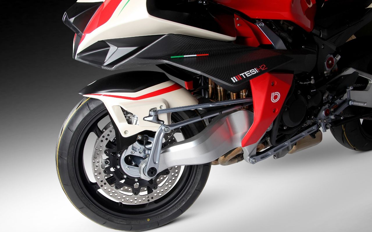 Bimota Tesi H2 closer to production form. 228 hp and 214 kg
