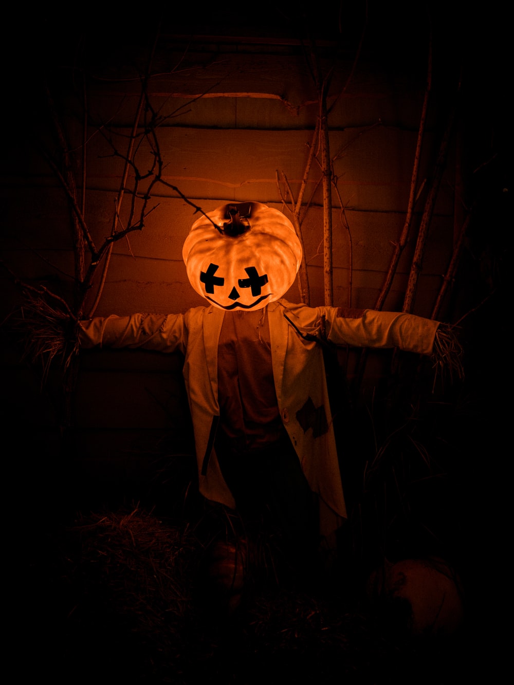pumpkin -head Scarecrow decor photo
