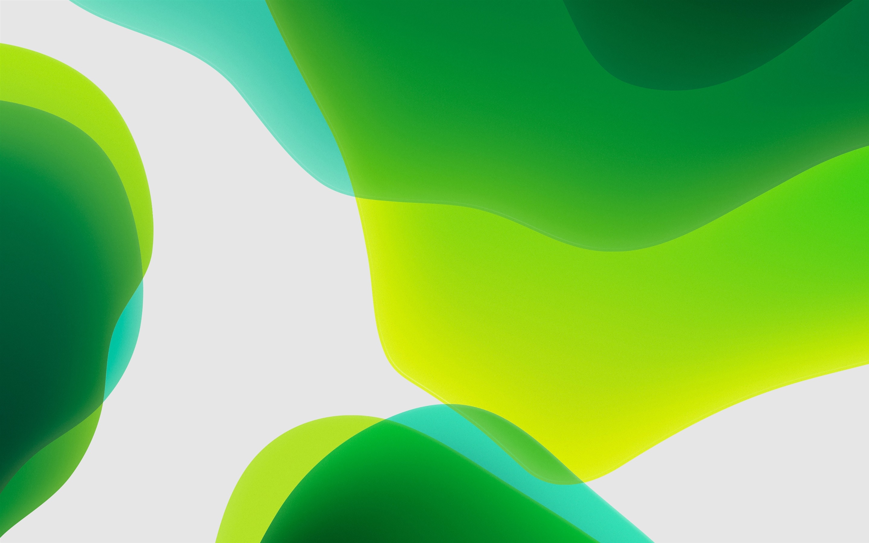 Download wallpaper green abstract waves, abstract art, abstract waves, creative, green background, green waves, geometric shapes, green gradient background for desktop with resolution 2880x1800. High Quality HD picture wallpaper