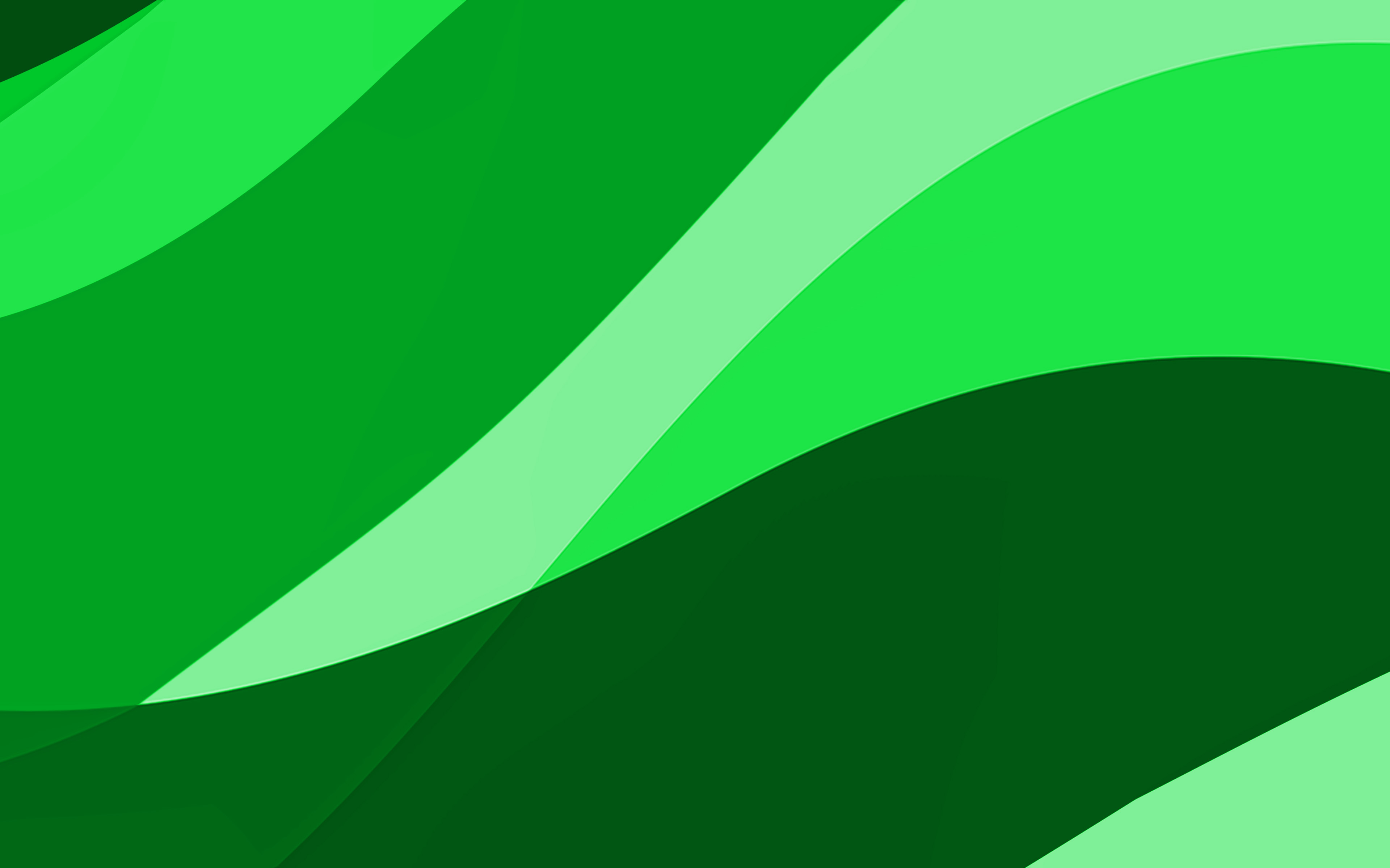 Download wallpaper green abstract waves, 4k, minimal, green wavy background, material design, abstract waves, green background, creative, waves patterns for desktop with resolution 3840x2400. High Quality HD picture wallpaper