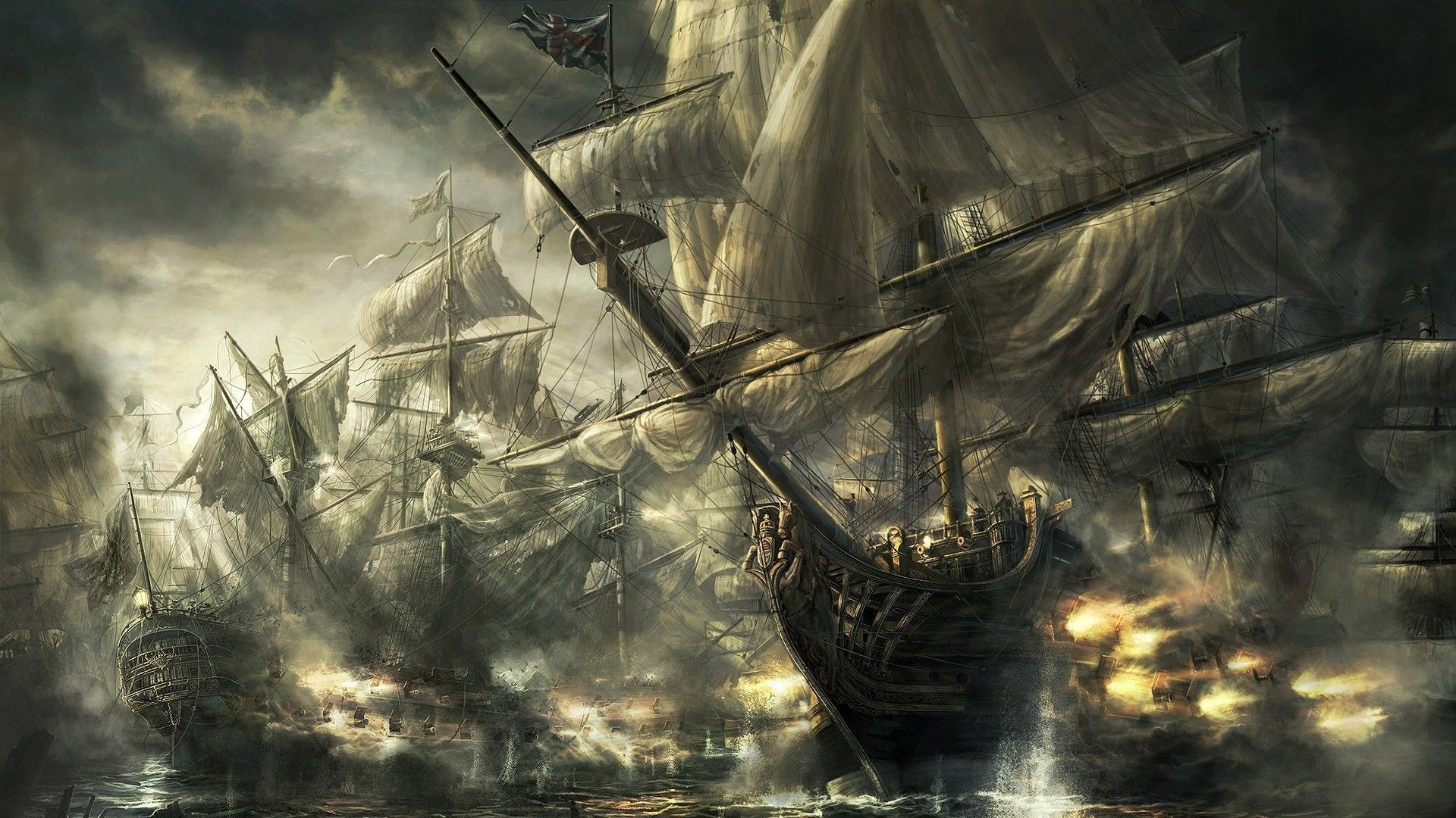 Pirate Battle Wallpaper Free Pirate Battle Background