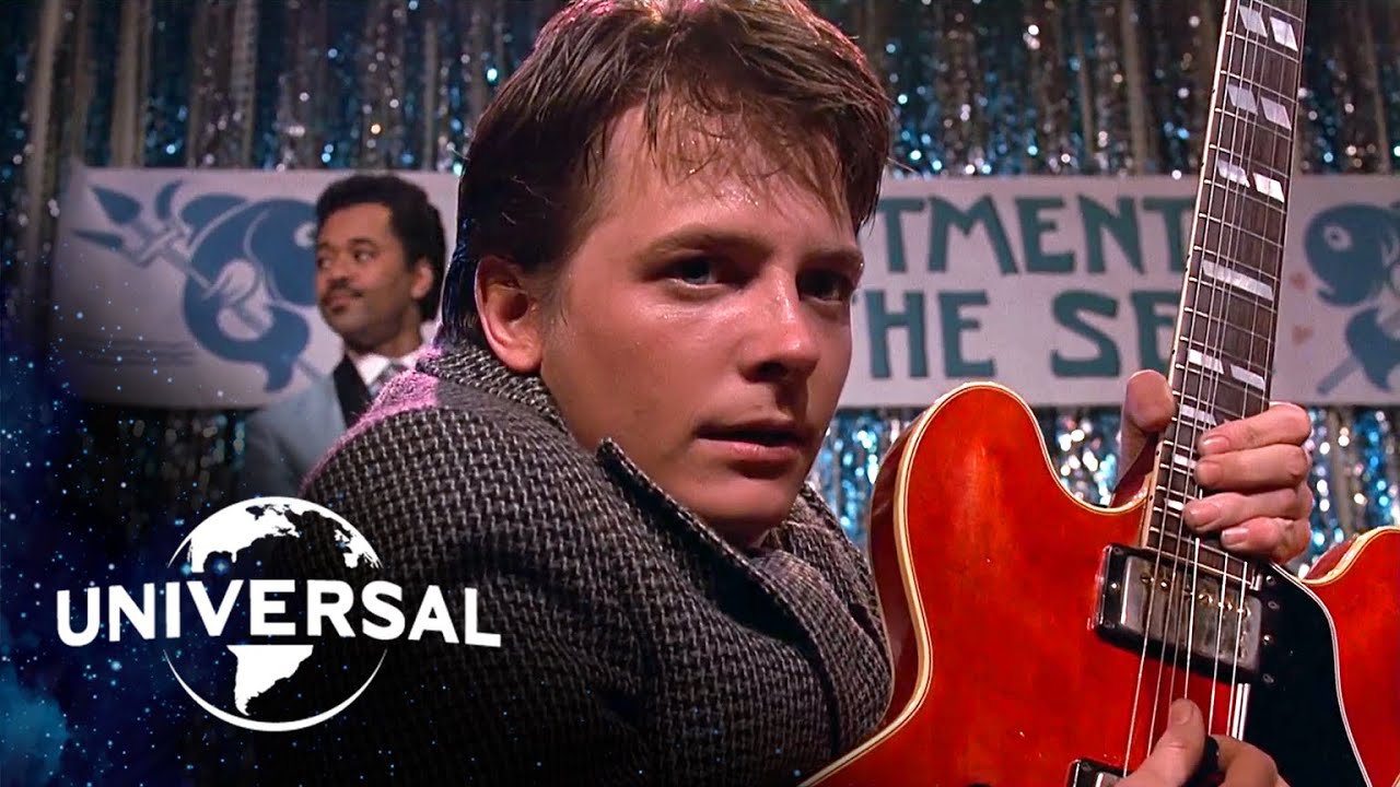 Back to the Future. Marty McFly Plays Johnny B. Goode and Earth Angel