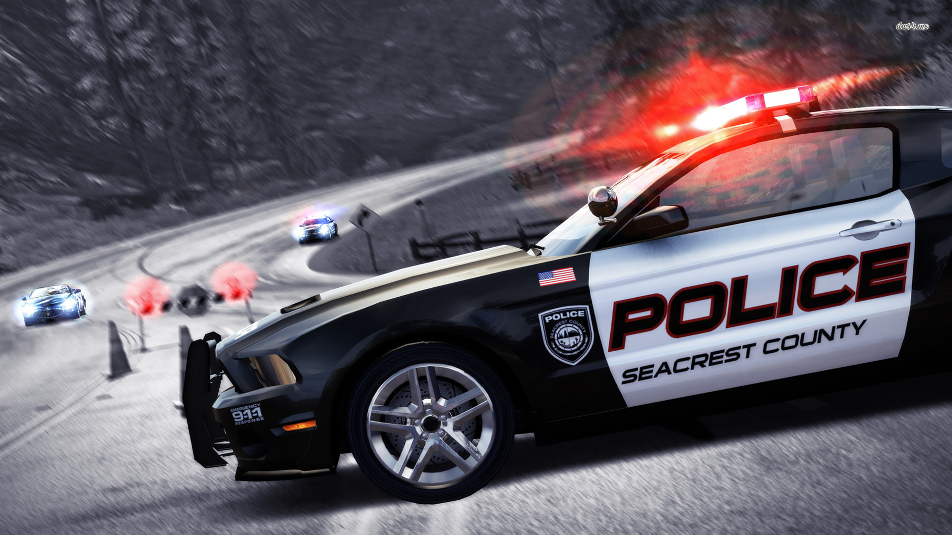 Police Car Wallpaper Background
