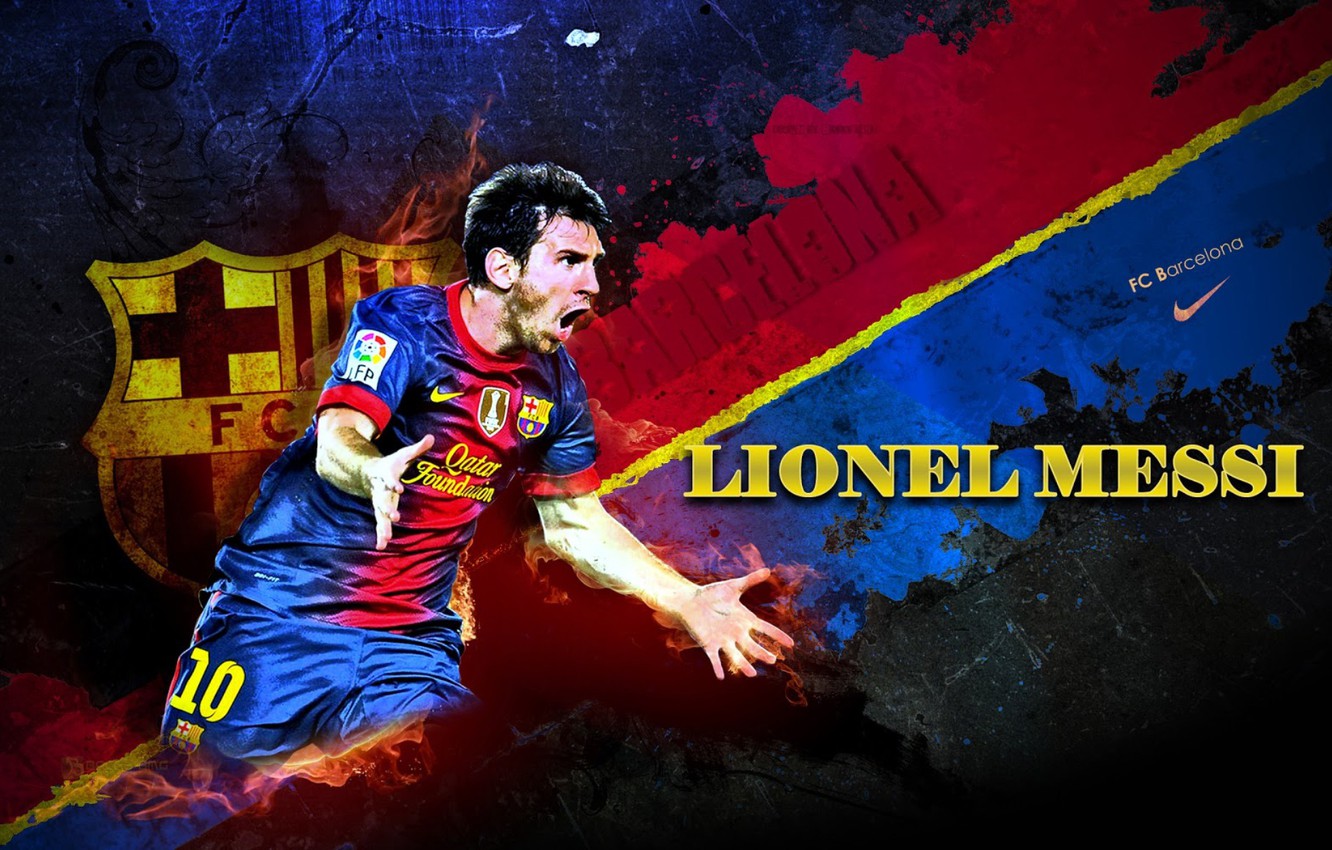 Wallpaper wallpaper, sport, football, Lionel Messi, player, FC Barcelona image for desktop, section спорт