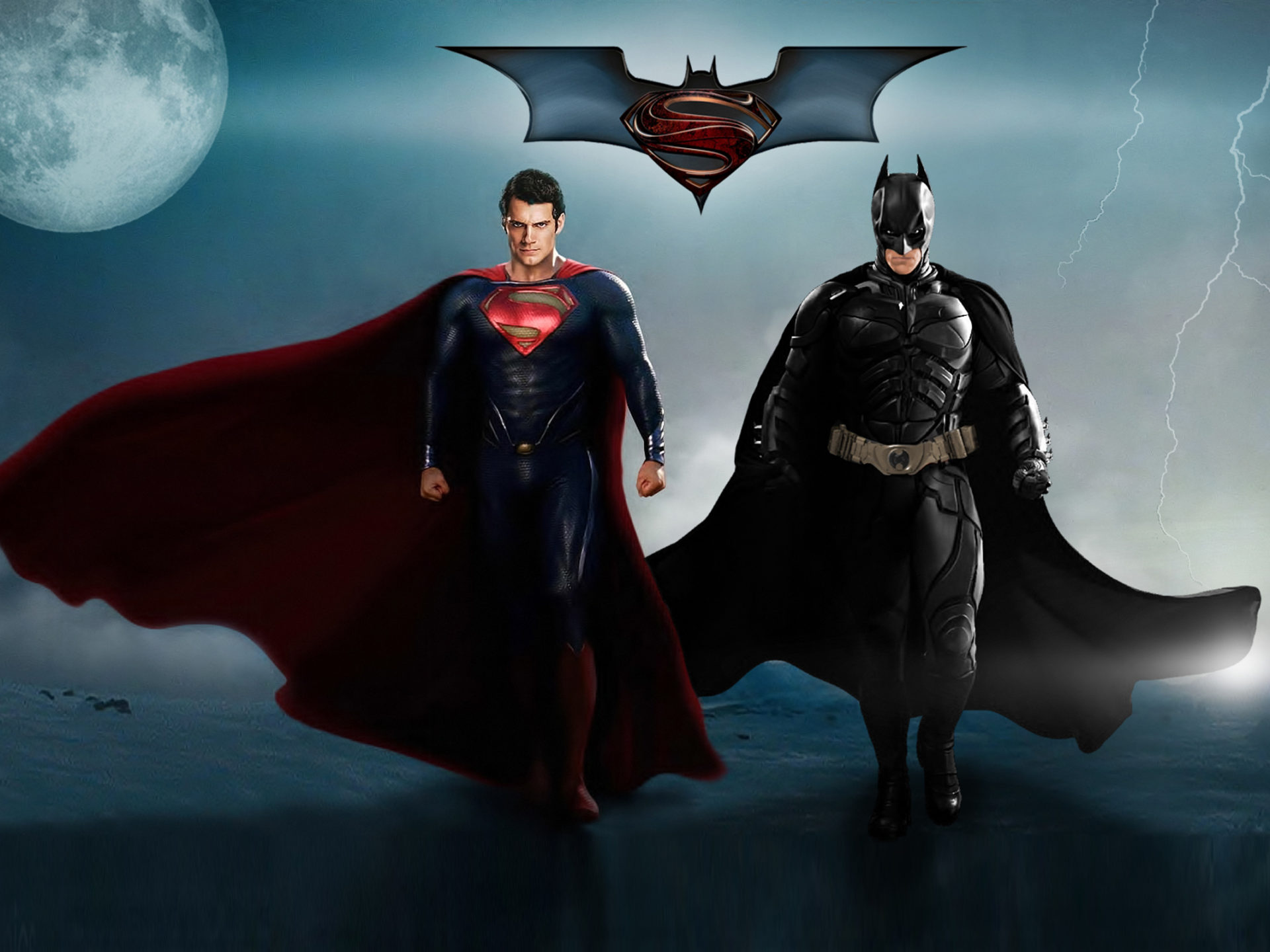 Superman & Batman Desktop Wallpaper HD Resolution 2560x1600, Wallpaper13.com