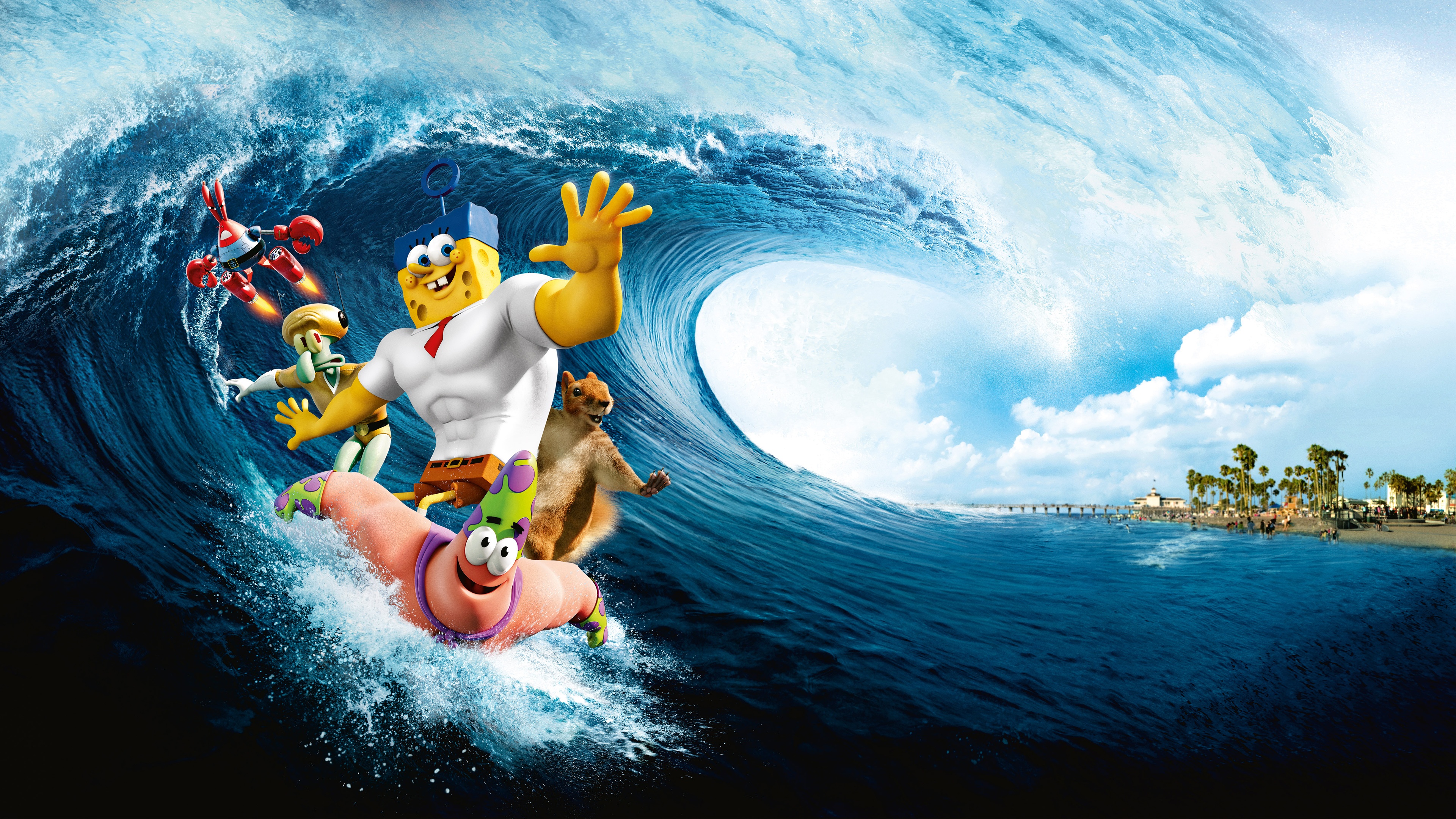 The SpongeBob Movie: Sponge Out of Water 4k Ultra HD Wallpaper