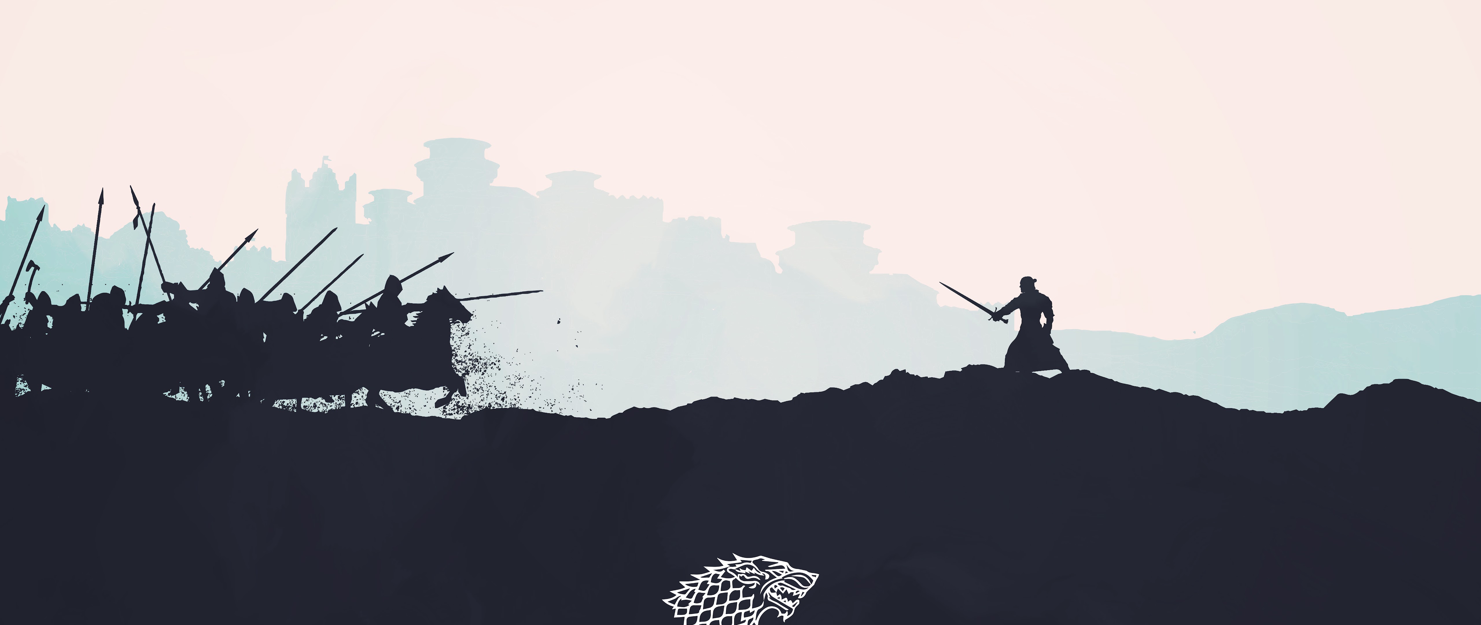 Game of Thrones Stark Logo Minimalist