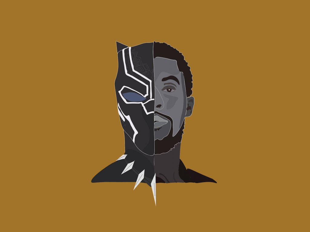 Black Panther Minimalist Wallpaper Free Black Panther Minimalist Background