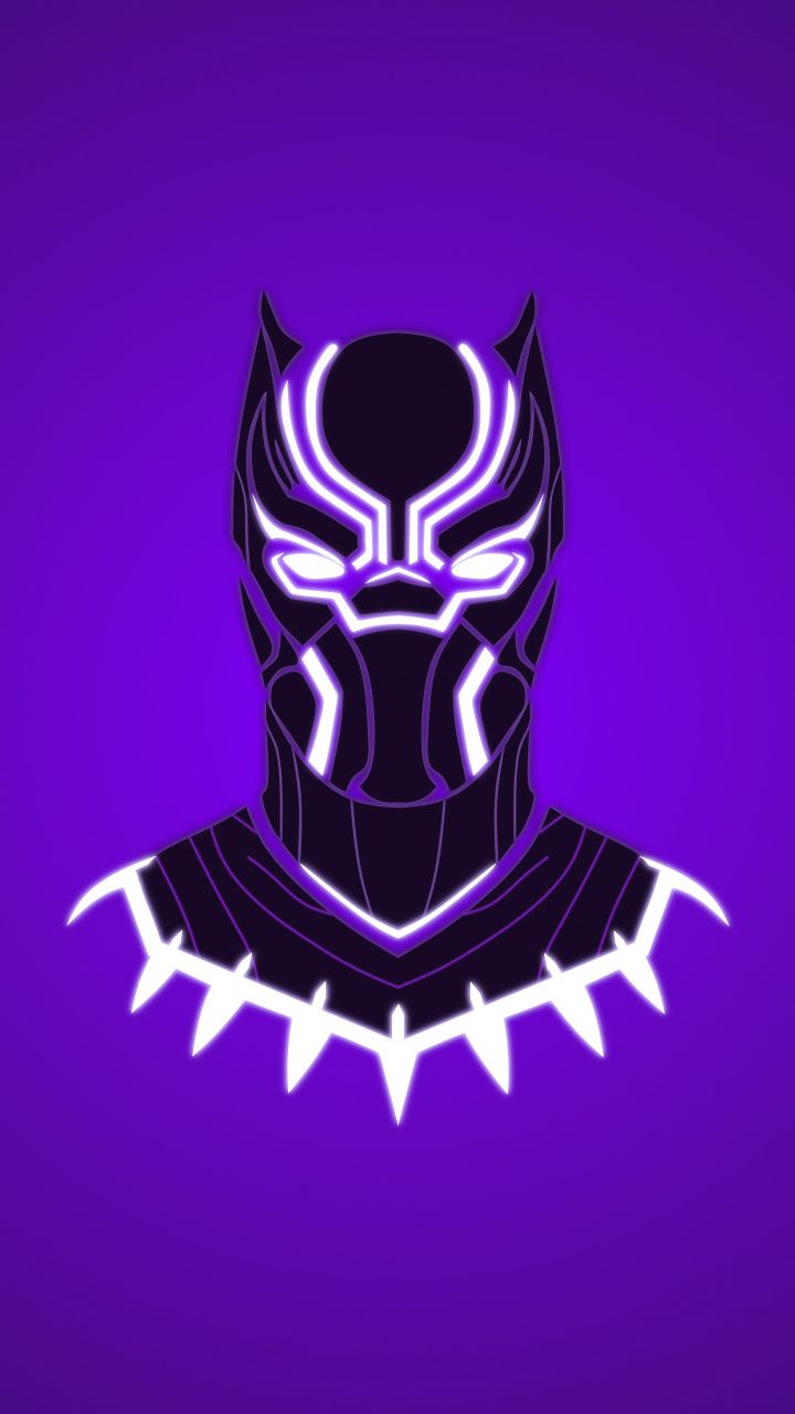 Download 720x1280 Black panther, superhero, minimal, art wallpaper. Black panther superhero, Black panther marvel, Black panther art
