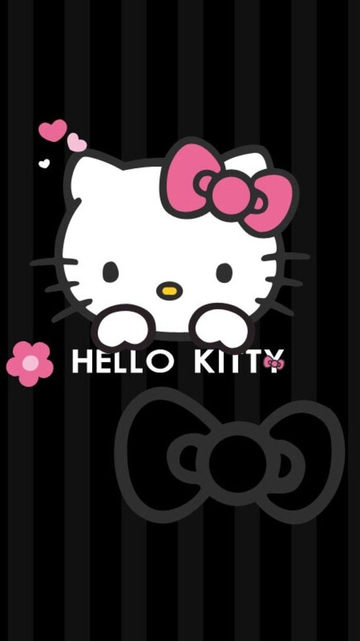Black Hello Kitty iPhone Wallpaper Free Black Hello Kitty iPhone Background