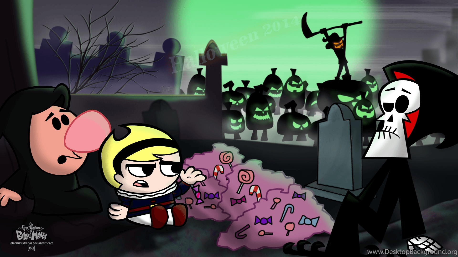 Billy and Mandy 4K Wallpaper