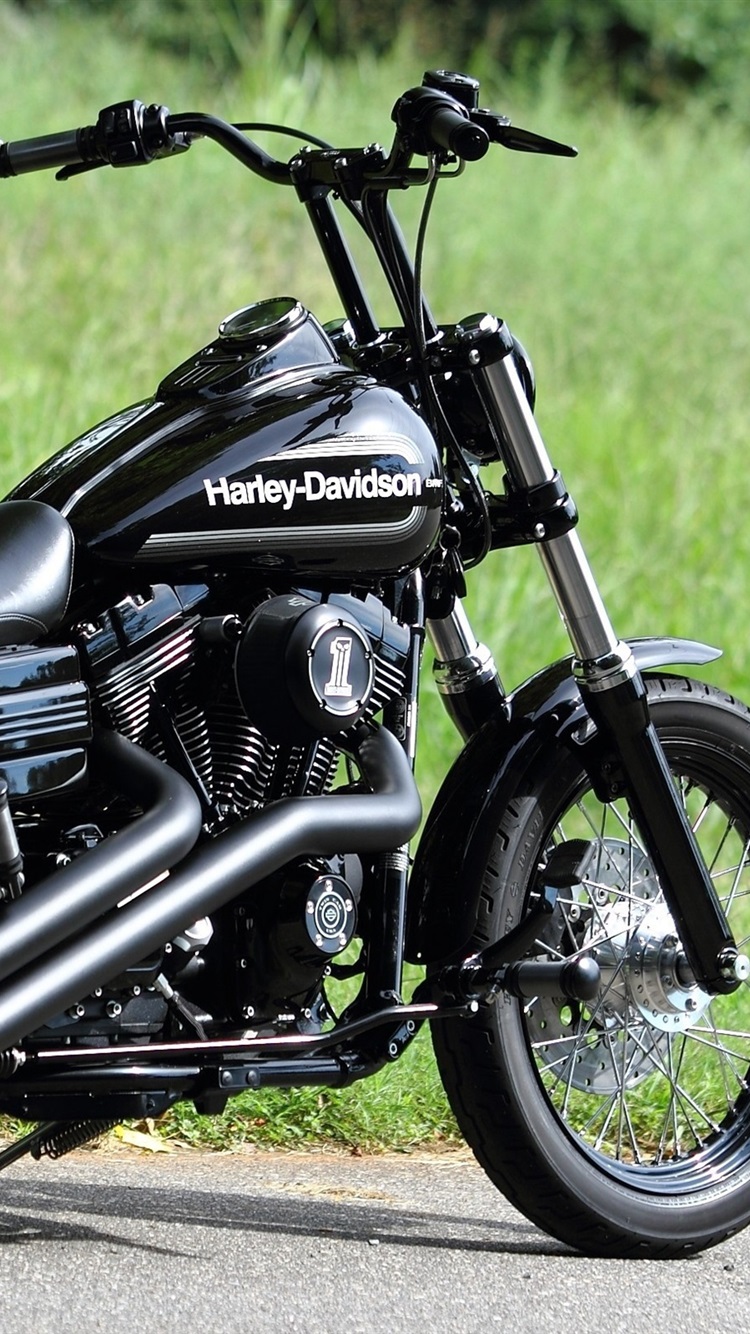 Wallpaper Harley Davidson Chopper Black Motorcycle 2560x1600 HD Picture, Image