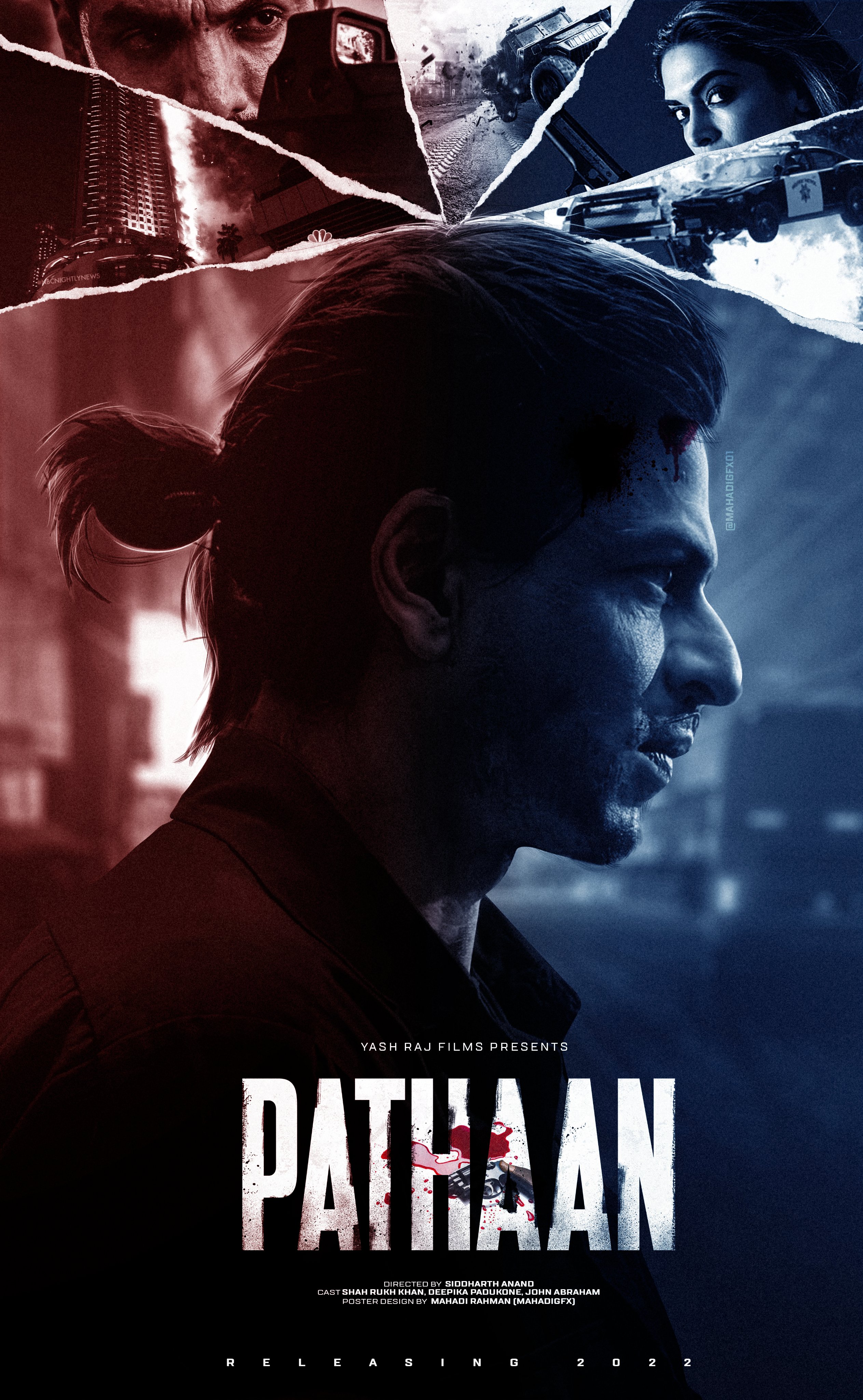 Mahadi Rahman Fanmade Poster of PATHAAN! Design #mahadigfx #srk #Pathan #shahrukhkhan