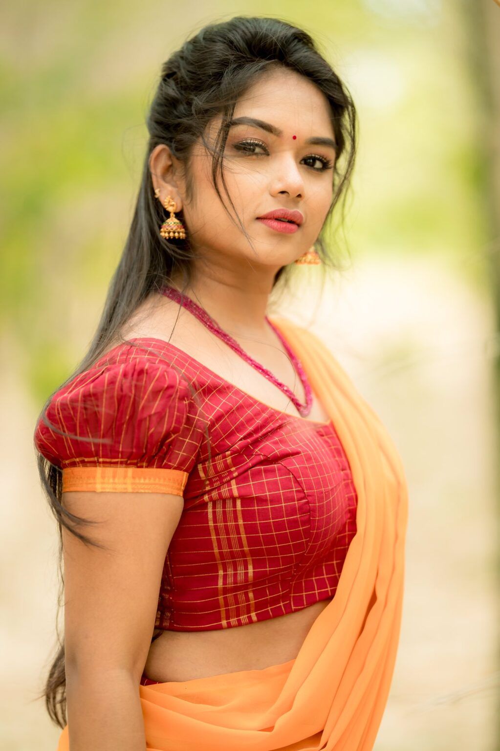 Preethi Sharma in half saree photohoot stills Indian Actress