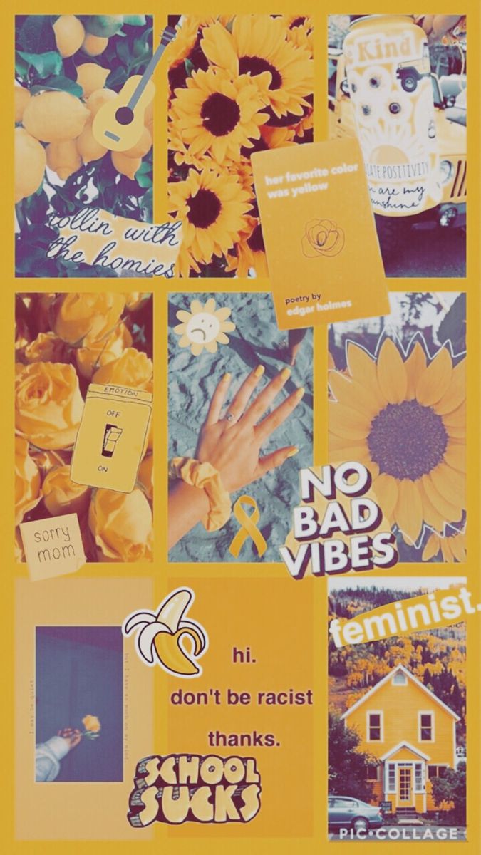 Yellow Pastel Aesthetic Wallpaper