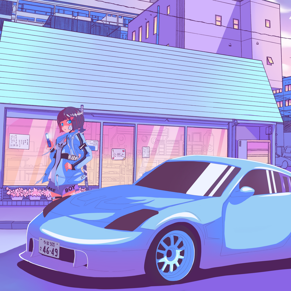 Anime Car Aesthetic Wallpaper