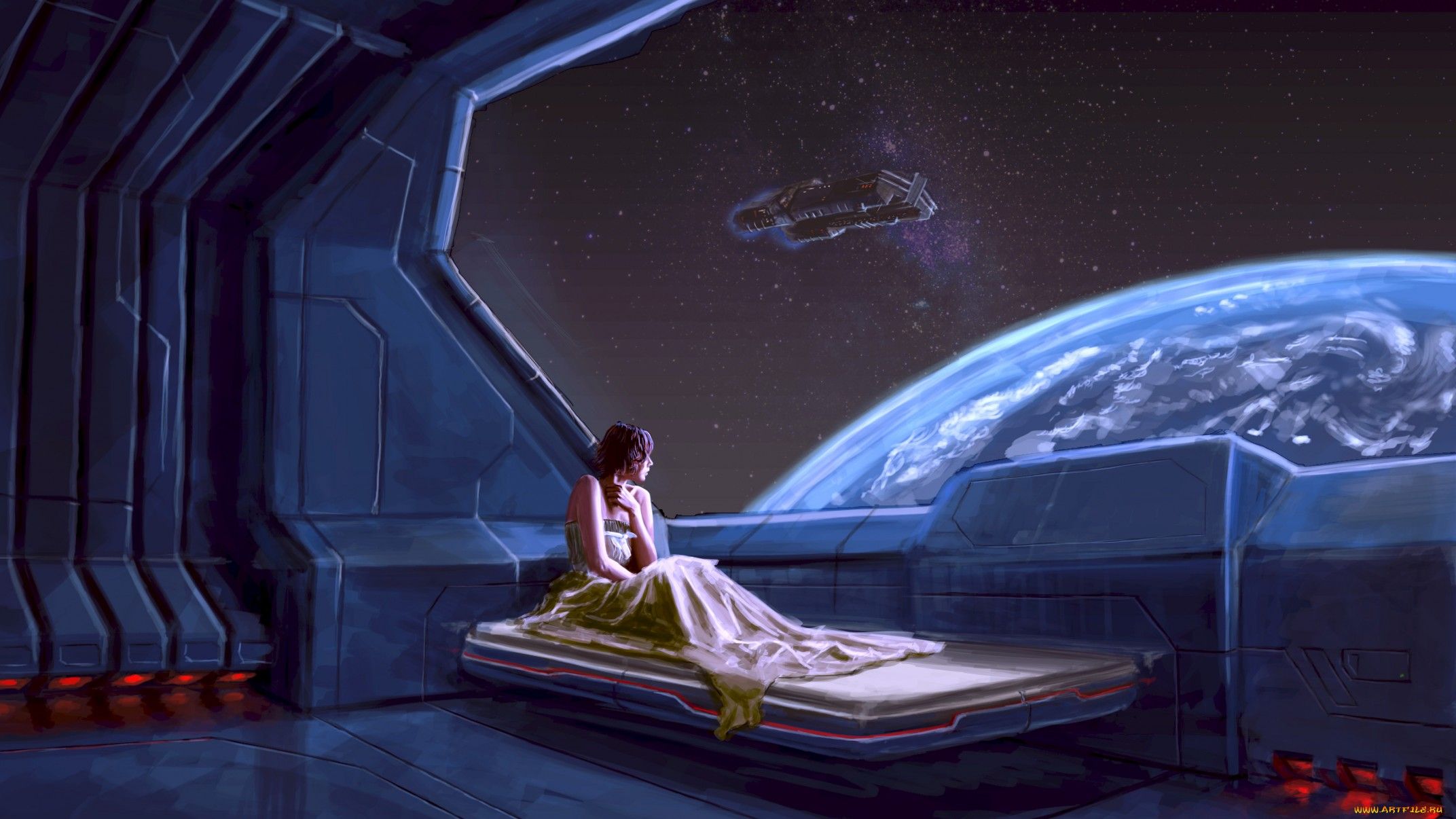 Sci Fi Wallpaper. Spaceship interior, Planets art, Space tourism