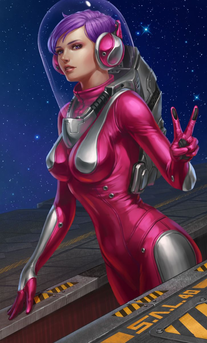 Space Pepper. Science fiction art, Scifi fantasy art, Space girl