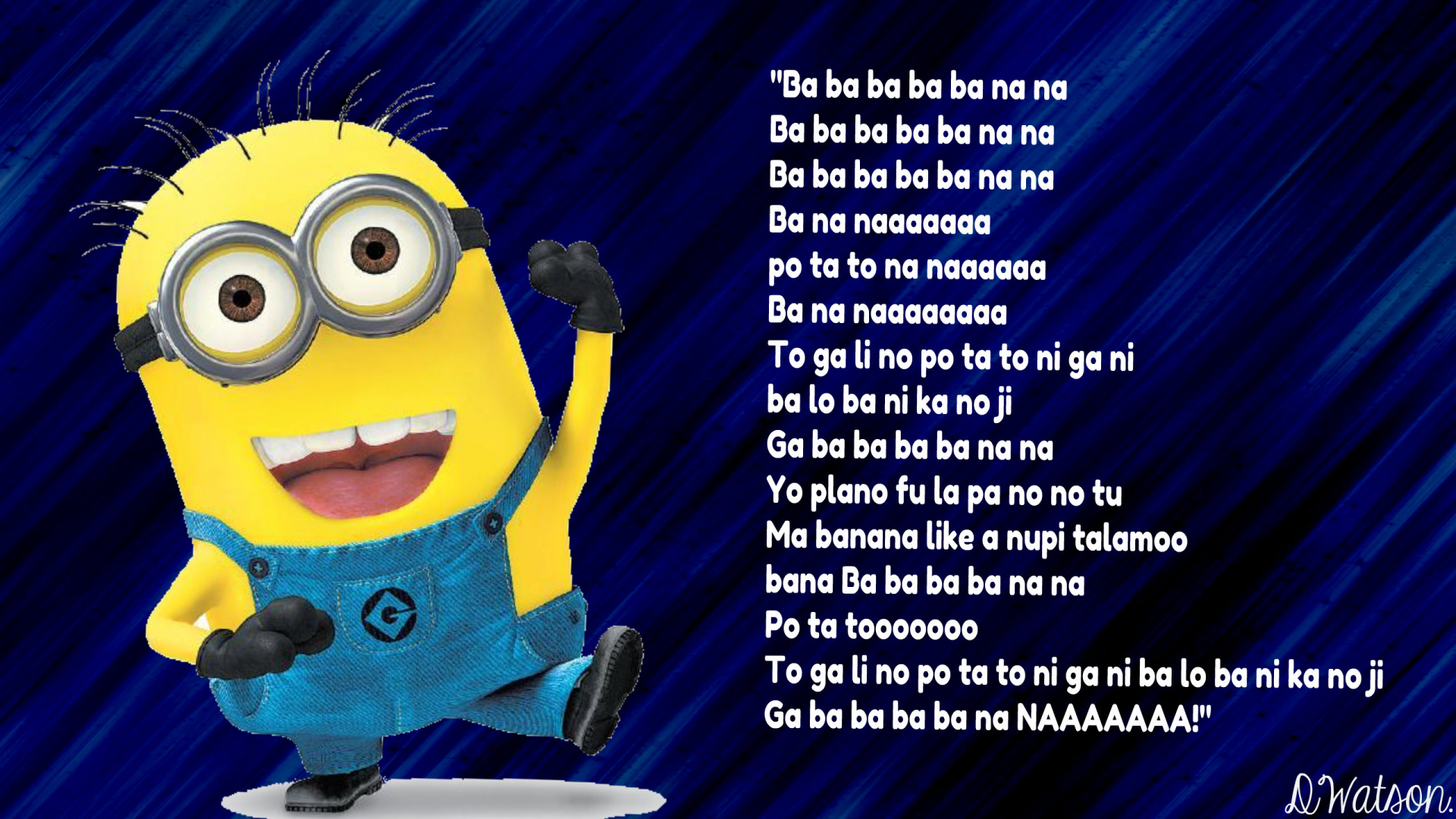 Free download bananananananananananaa minion quote wallpaper View HD [2560x1440] for your Desktop, Mobile & Tablet. Explore Minions Wallpaper Quotes. Minion Wallpaper, Funny Minion Wallpaper, Minion Bob Wallpaper