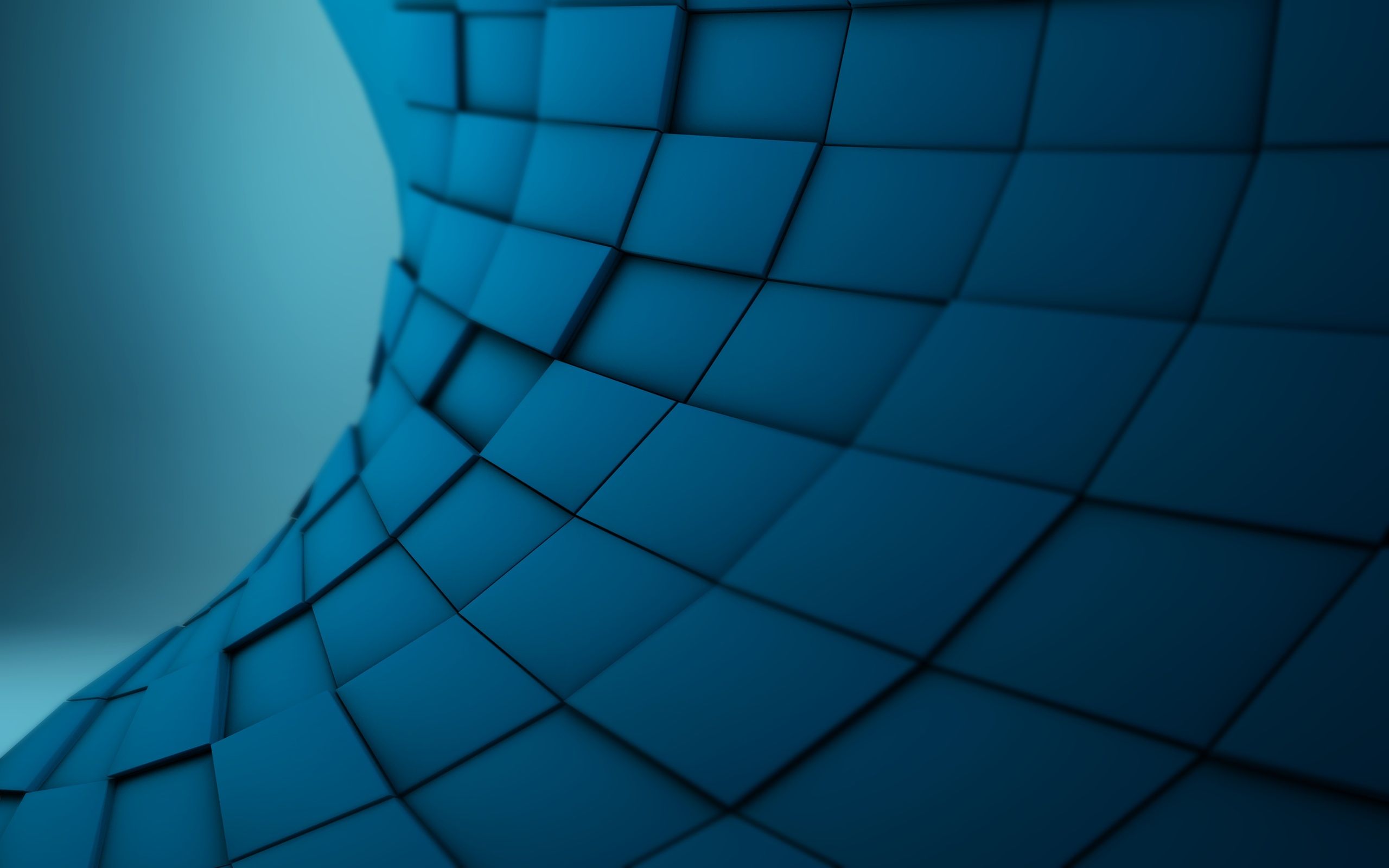 Block 3D Blue Abstract Wallpaper. Blue background wallpaper, Waves wallpaper, Cool background wallpaper