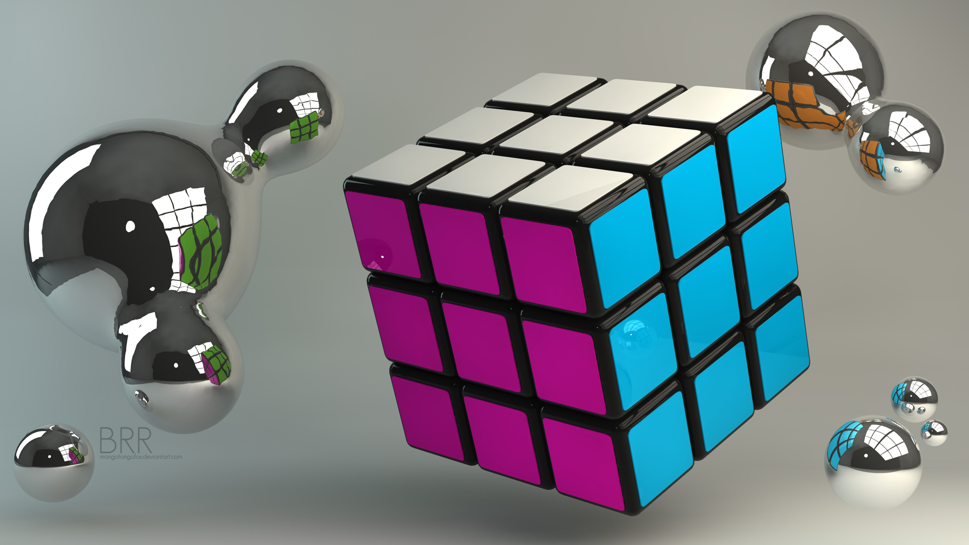 3D Rubik's Cube Wallpaper. SpeedSolving Puzzles Community