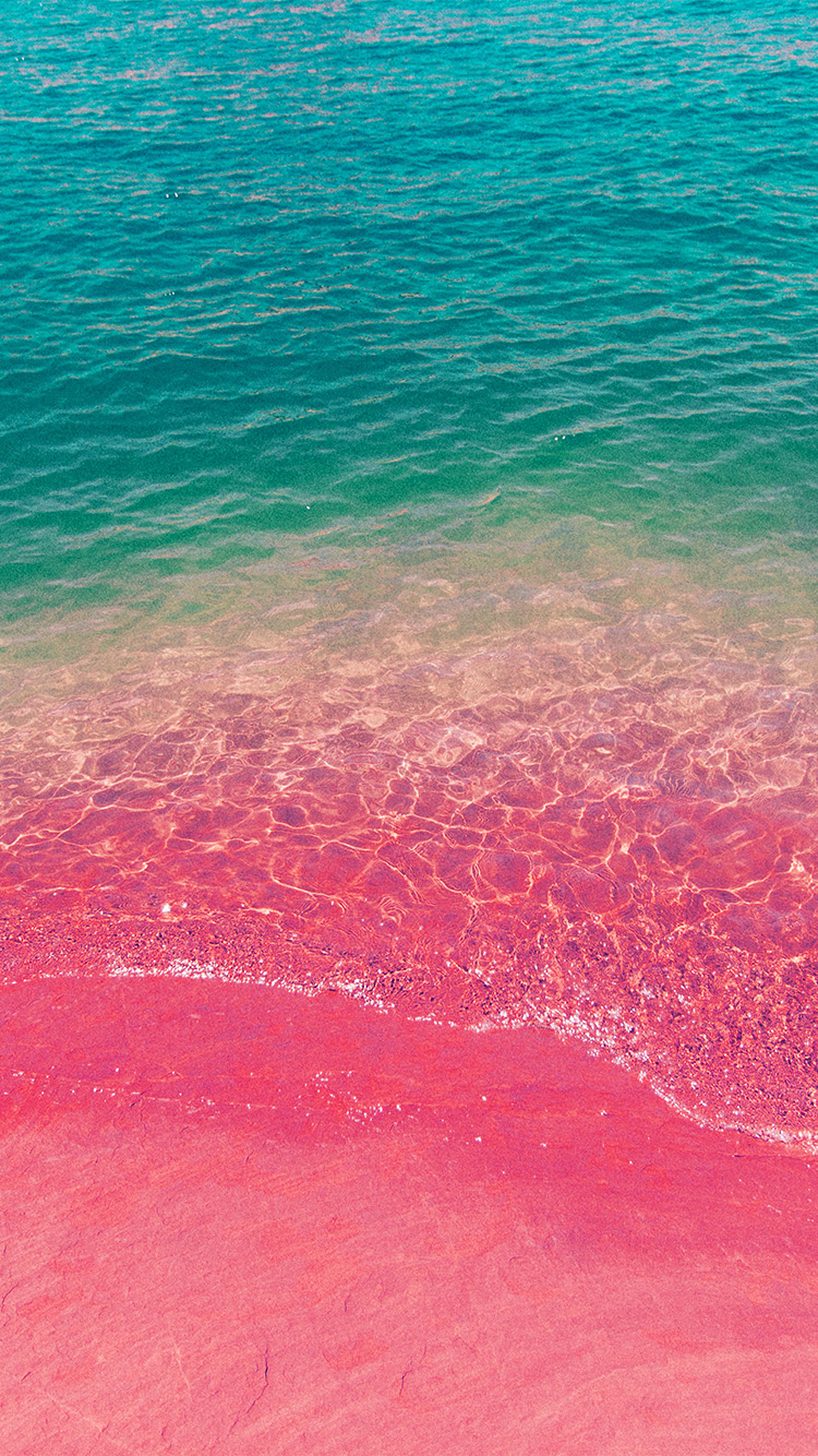 iPhone 6 wallpaper. sea water beach summer nature pink
