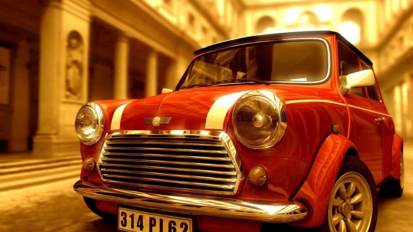 Vintage Mini Cooper Wallpaper HD