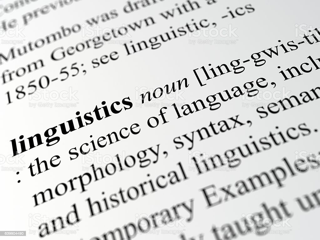 Linguistics Image Now, Dictionary, Translation