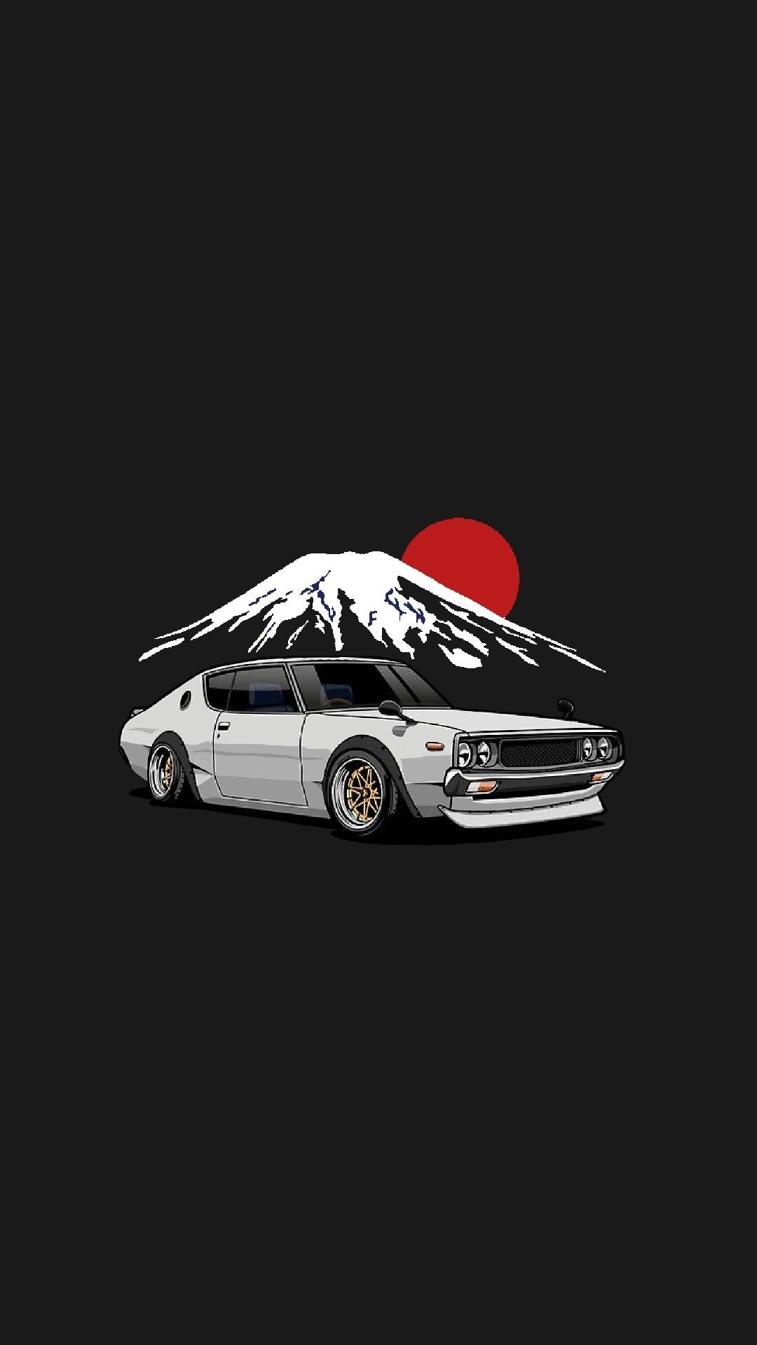 Black Jdm Cartoon Wallpapers Wallpaper Cave