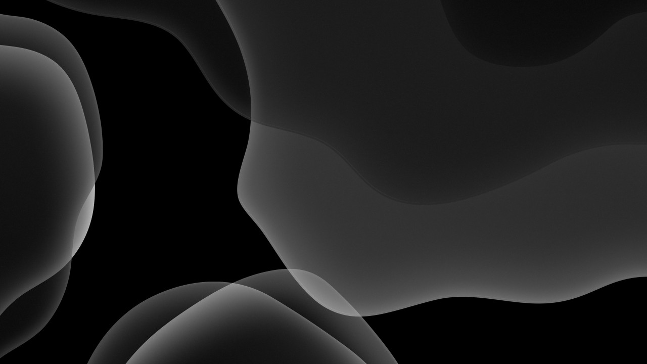 iOS iPadOS Dark Mode Black Wallpaper 3D Models. Free