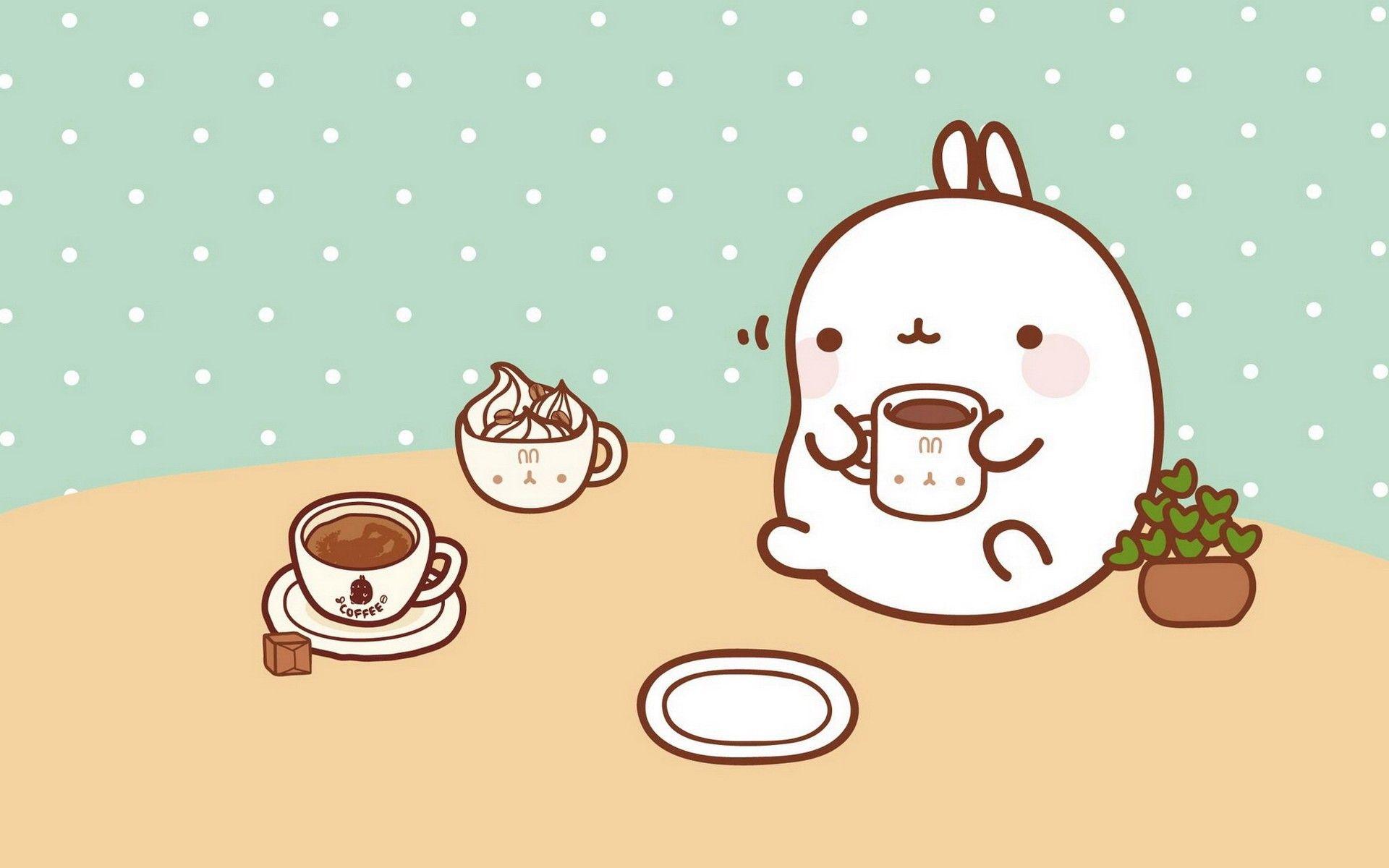 Cute Molang Desktop Wallpaper