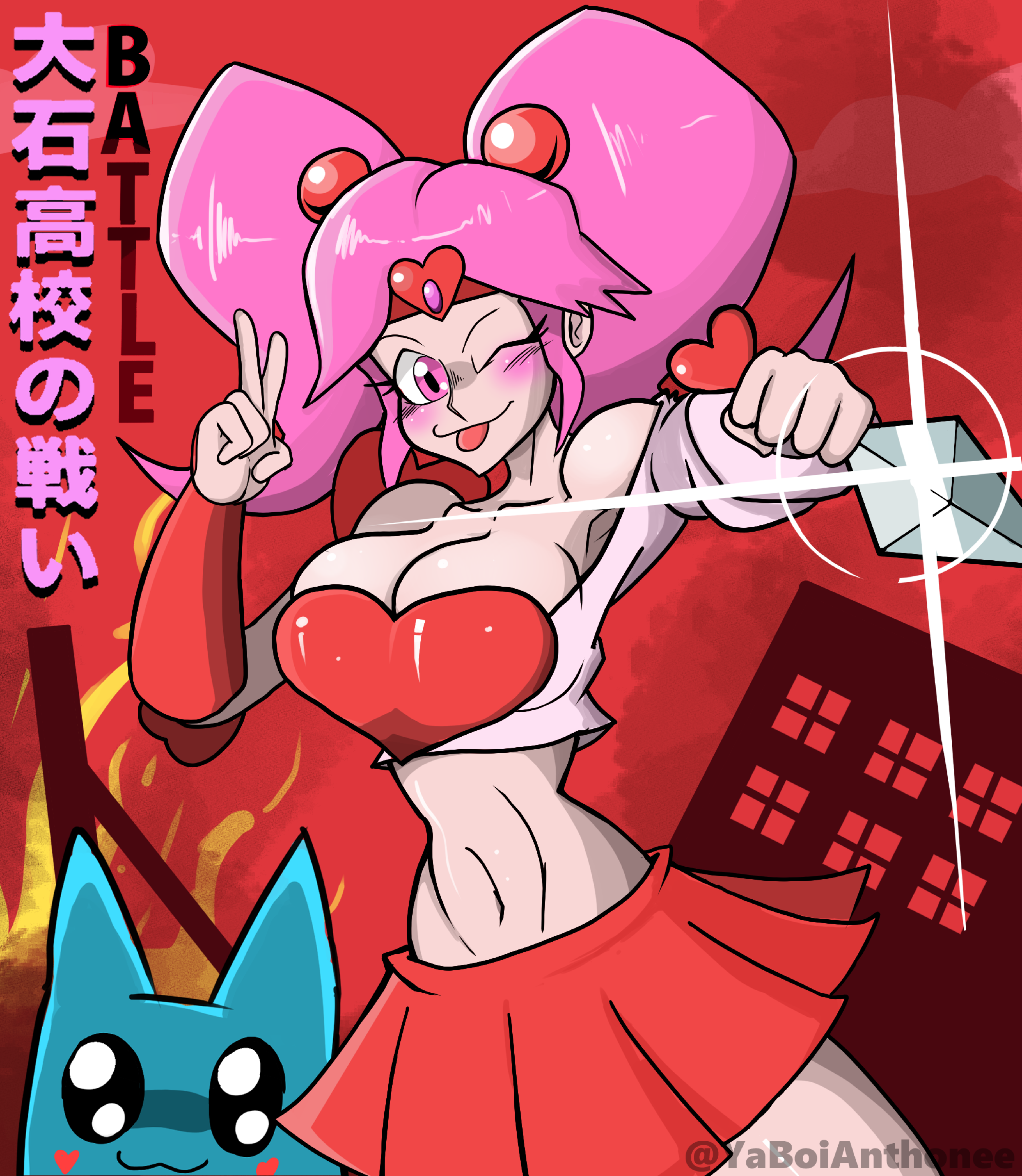 Oishi high school battle by Redthon on Newgrounds