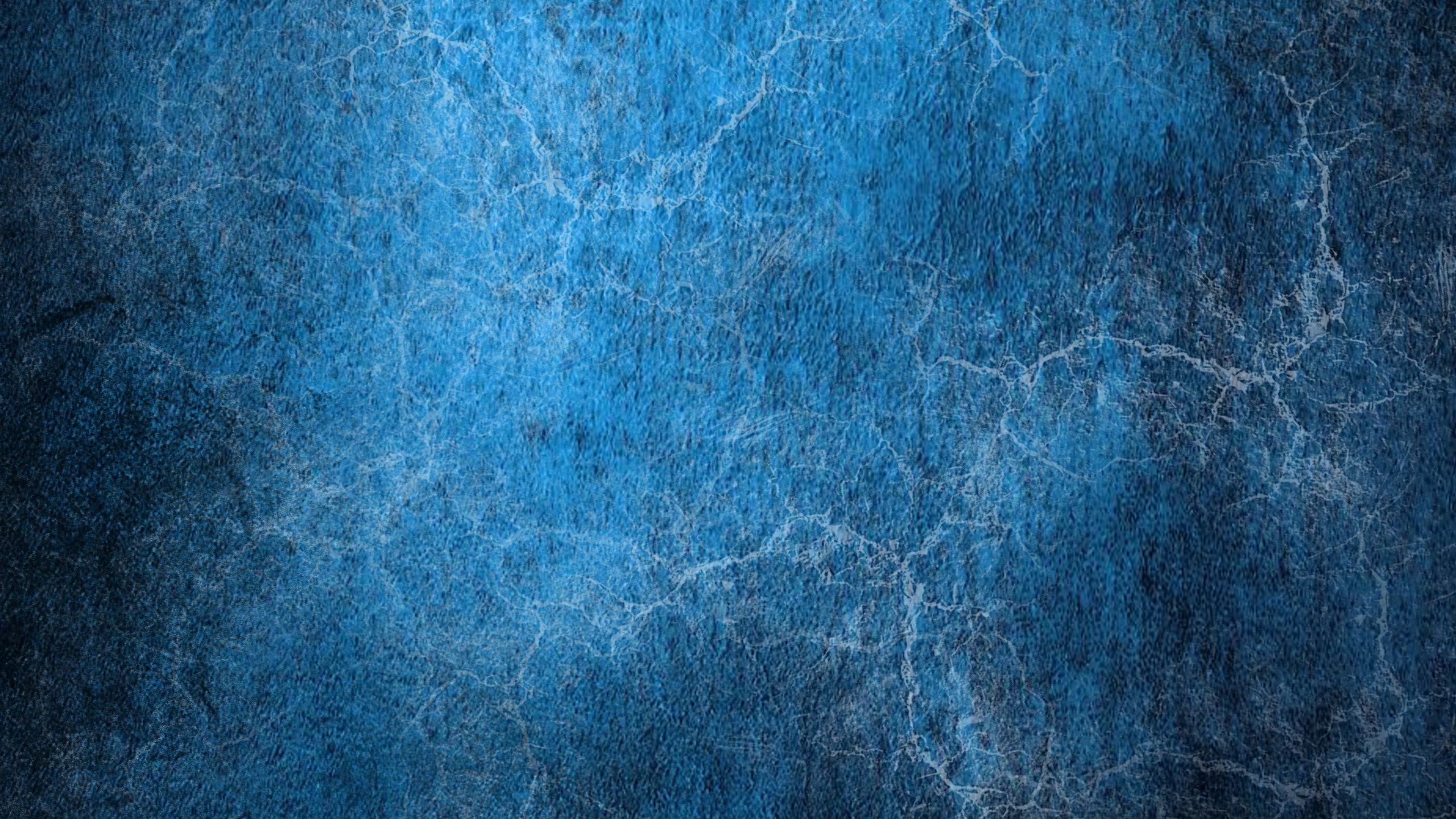 Download wallpaper 2560x1440 grunge, vintage, texture, blue widescreen 16:9 HD background