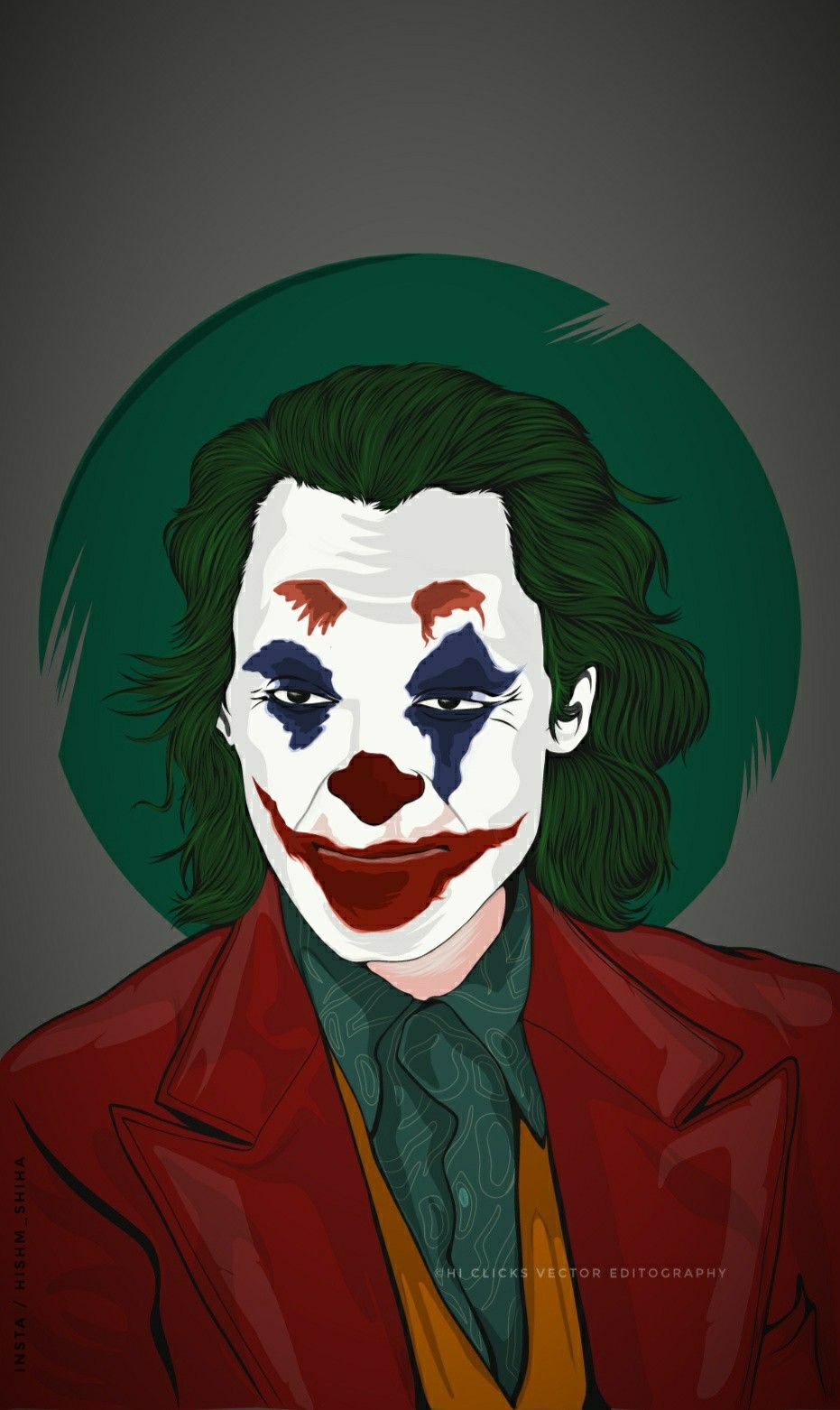 Joker 2019 vevtor art /Jaquin Pheonix/ graphics art/ behance