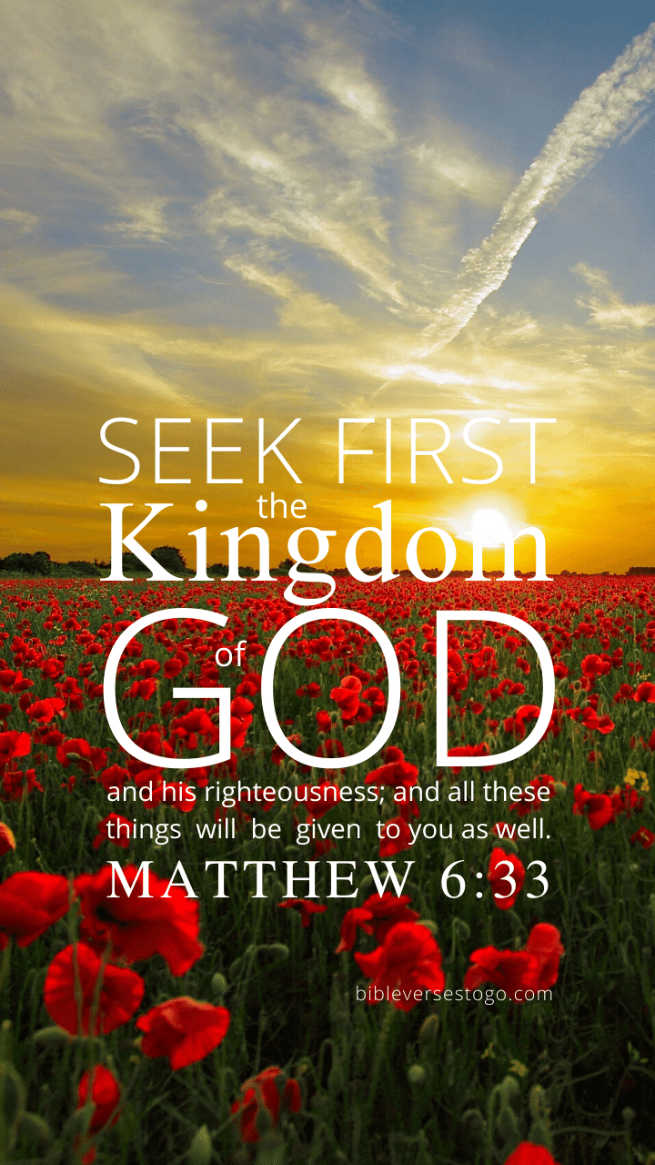 Matthew 6:33 Bible Verse Wallpaper Verses To Go