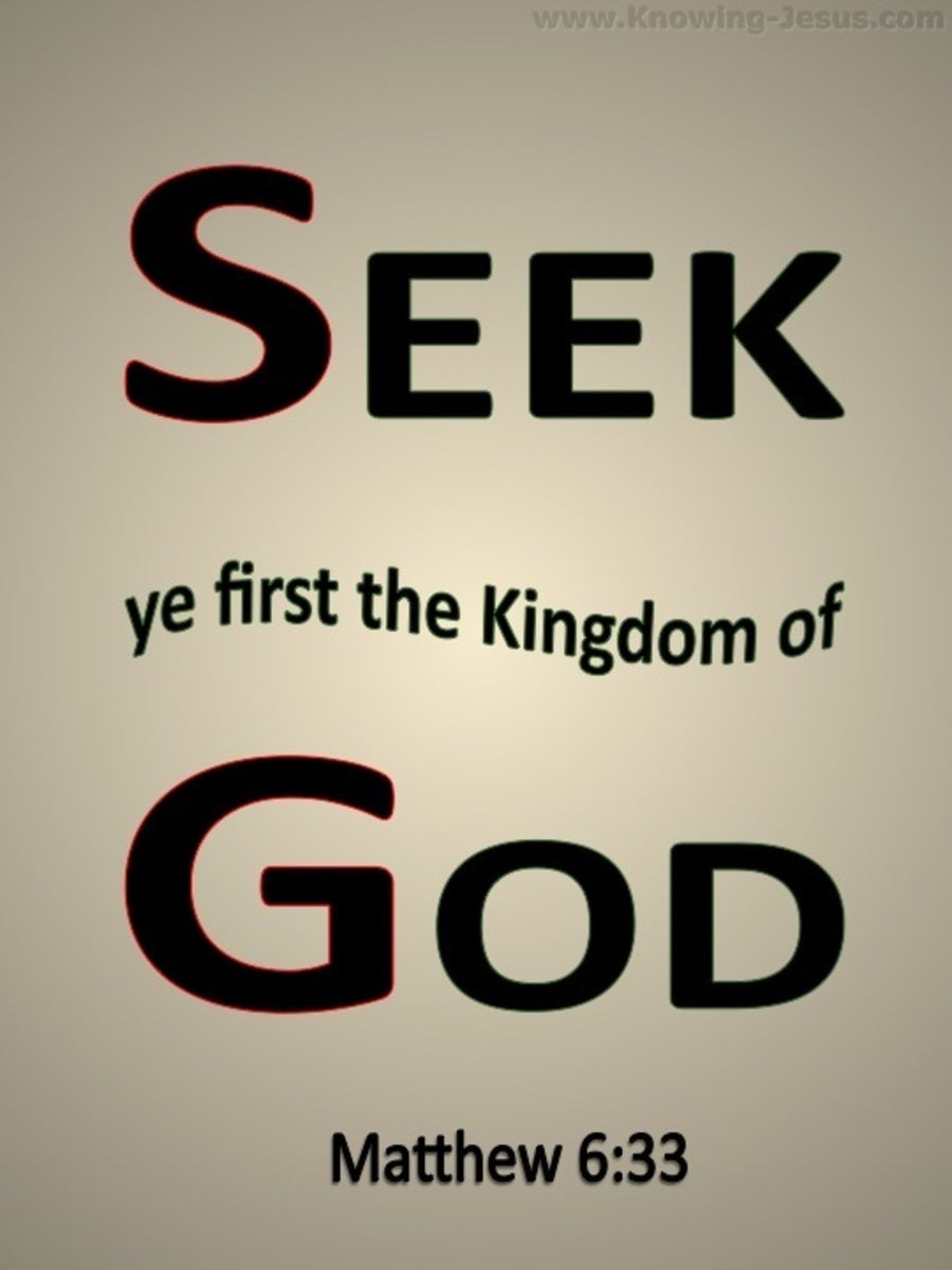 Matthew 6:33 Inspirational Image