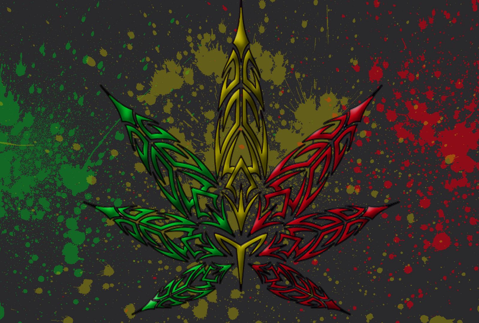 Rasta Weed Wallpaper