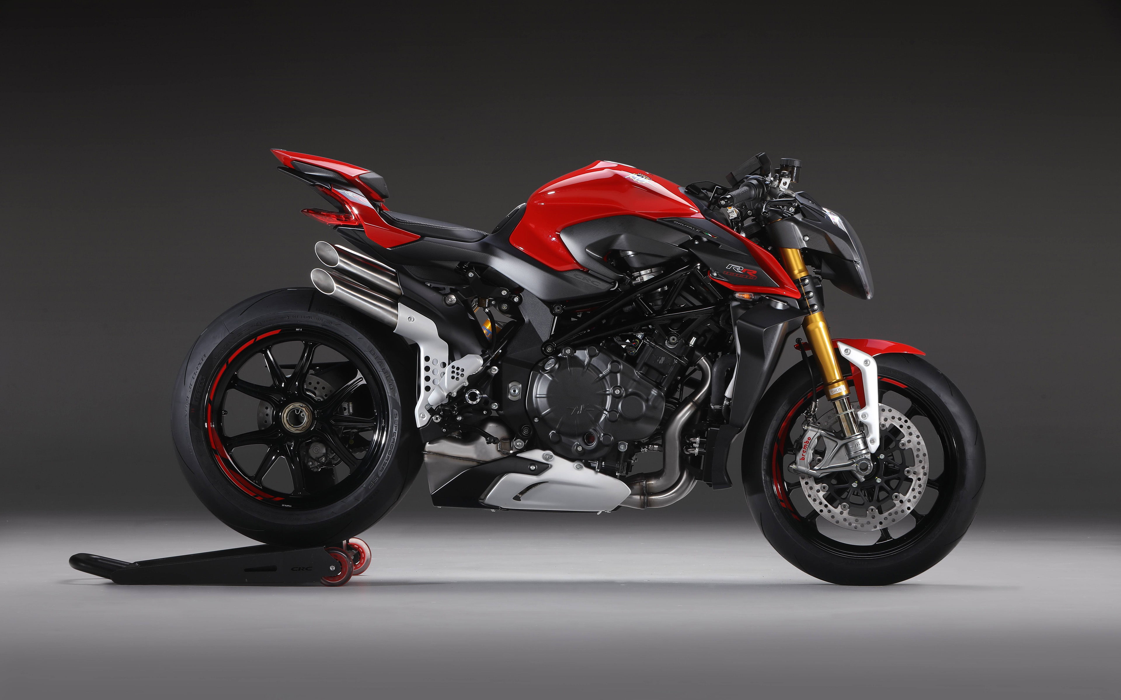 Download wallpaper MV Agusta Brutale 1000 RR, 4k, side view, 2021 bikes, superbikes, red motorcycle, MV Agusta for desktop with resolution 3840x2400. High Quality HD picture wallpaper