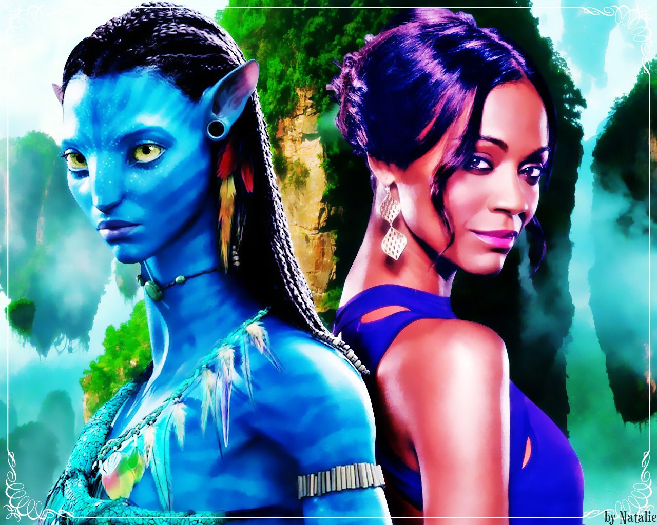 Avatar Wallpaper: Zoe & Neytiri :)