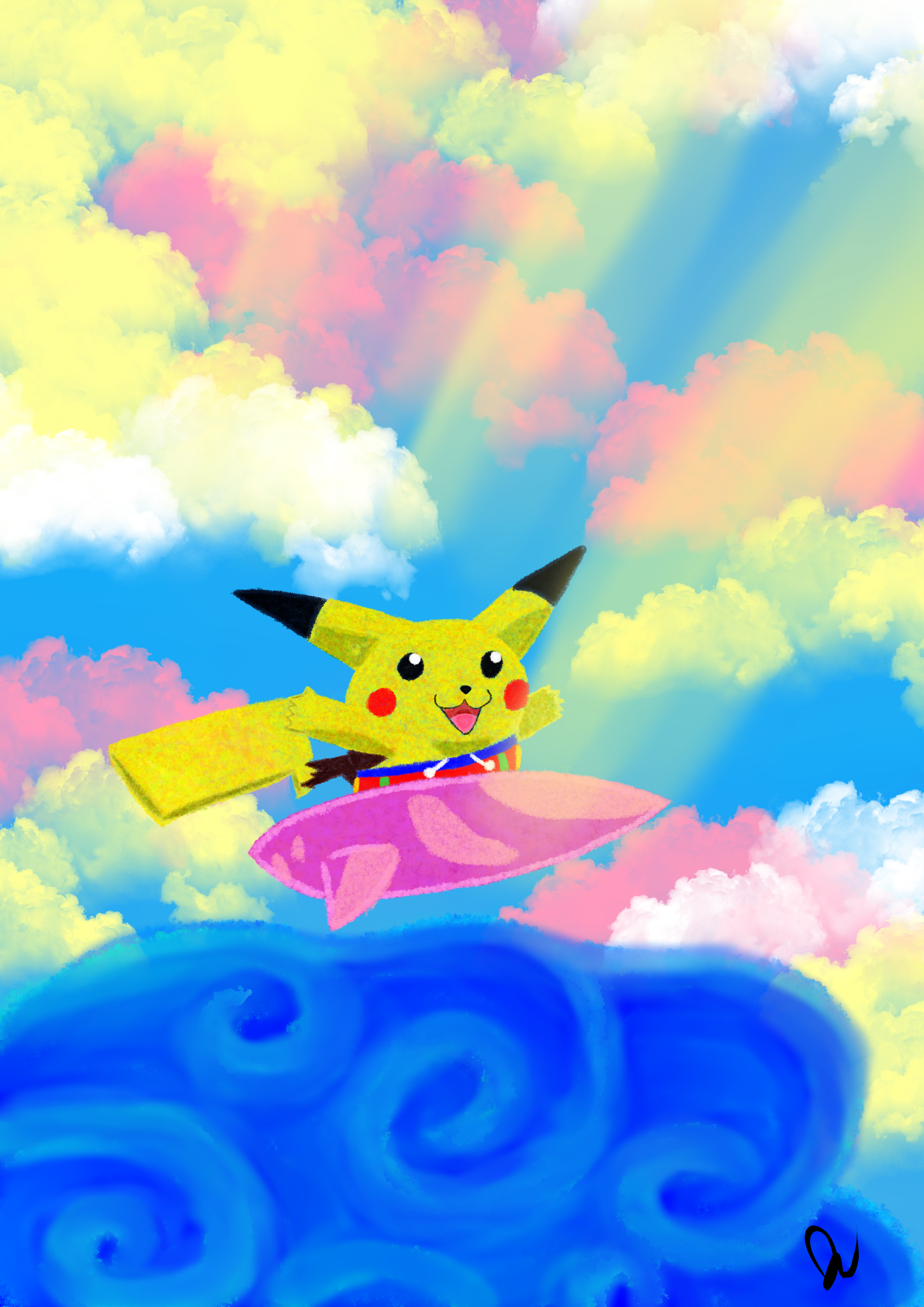 OC My take on Surfing Pikachu