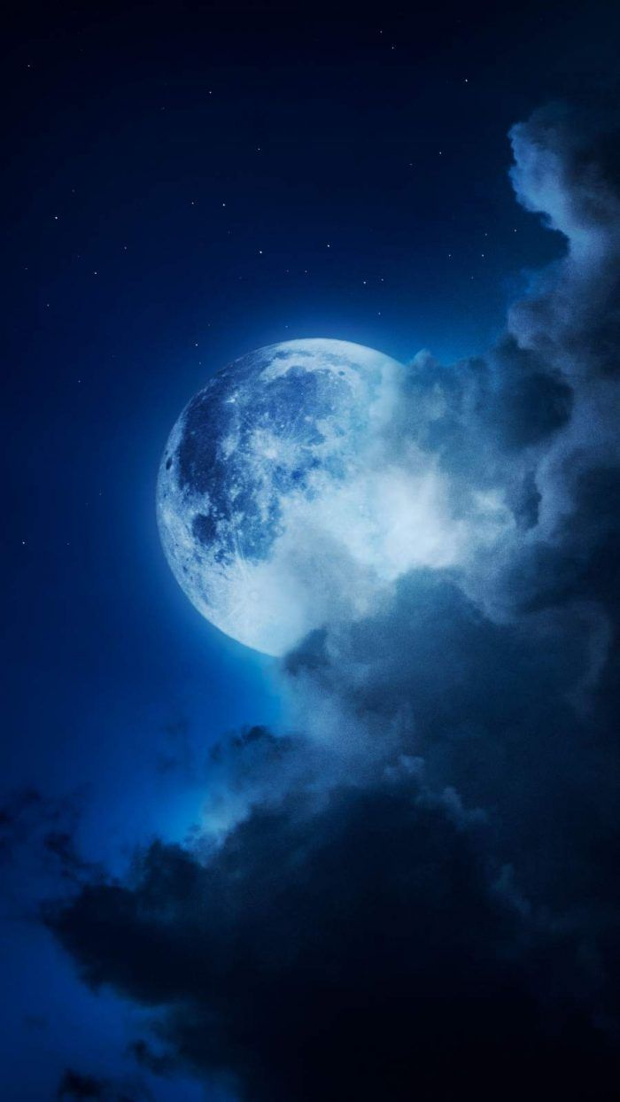 Moon In Cloud IPhone Wallpaper